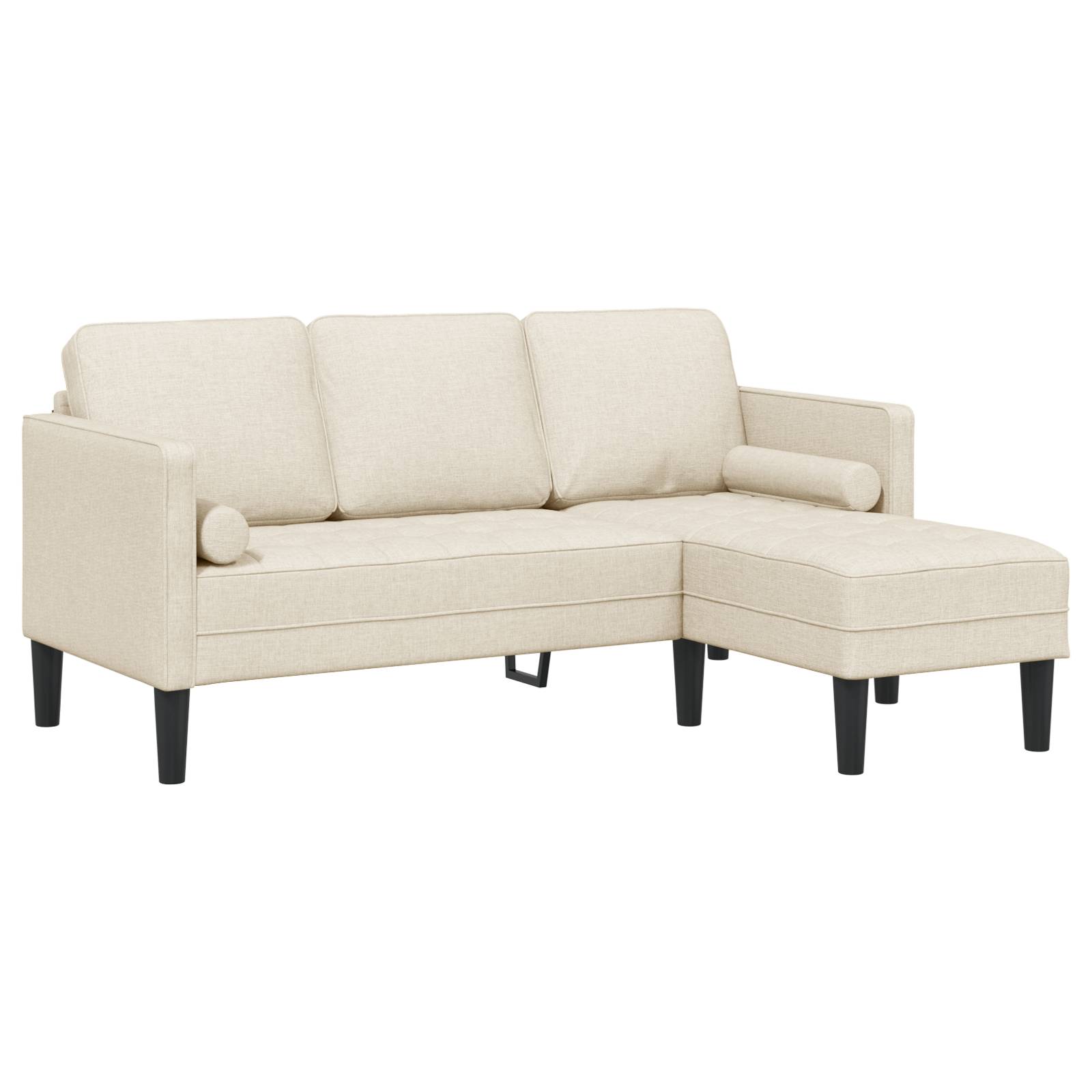 vidaXL 2-teiliges Sofa Set mit Kissen aus Leinen