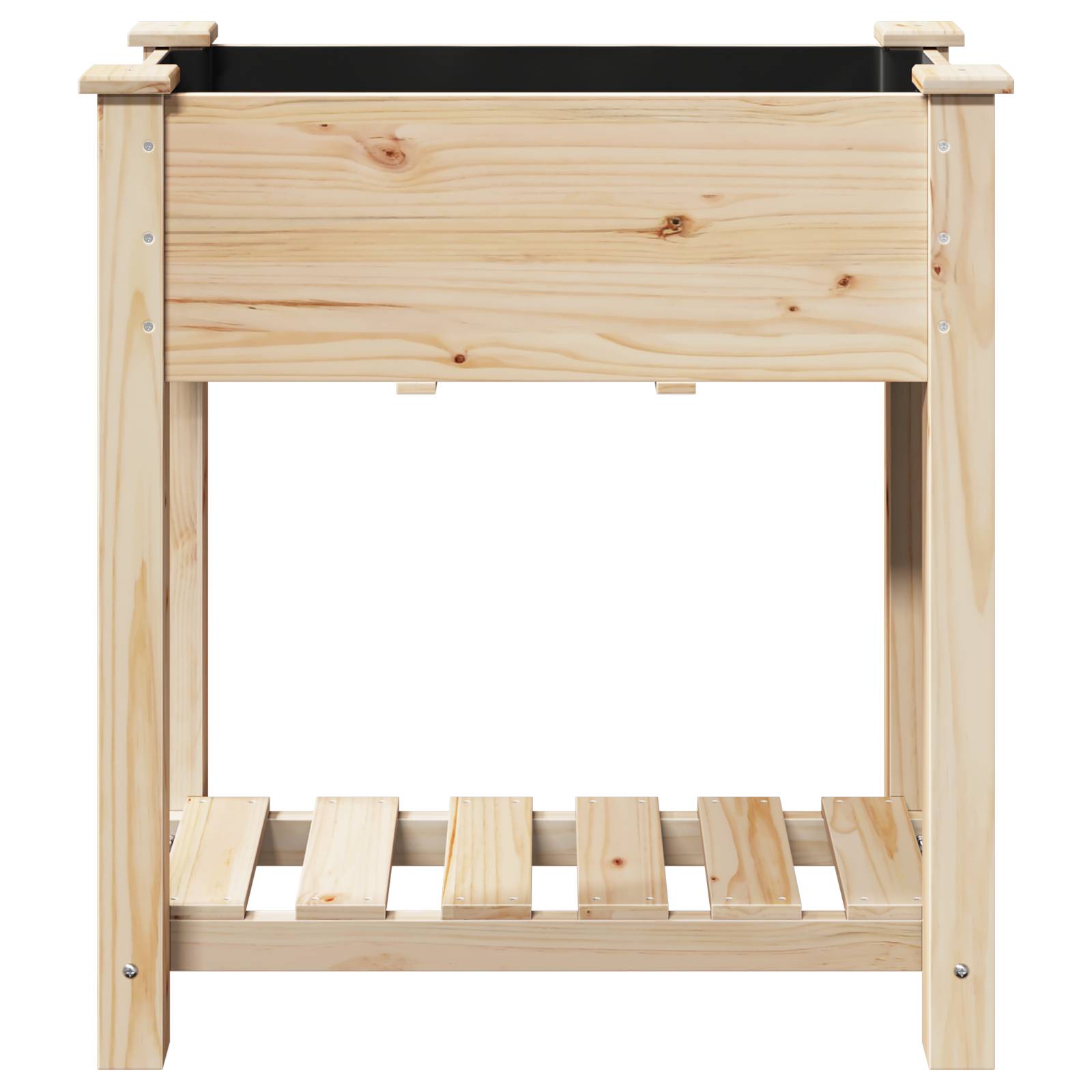 vidaXL Pflanzkasten mit Ablage 71x37x76 cm Massivholz Tanne