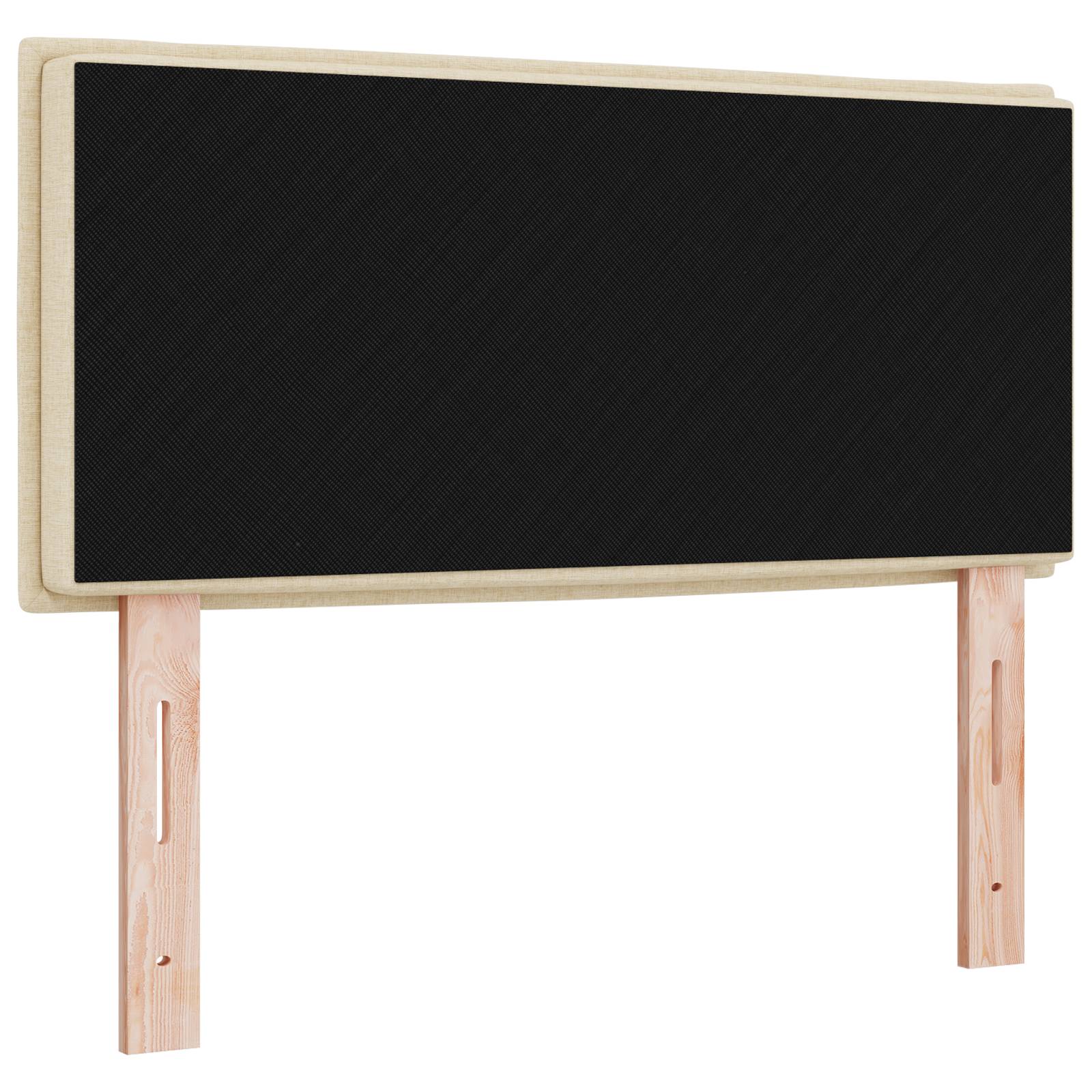 vidaXL Kopfteil Linien-Design Creme 80 cm Stoff