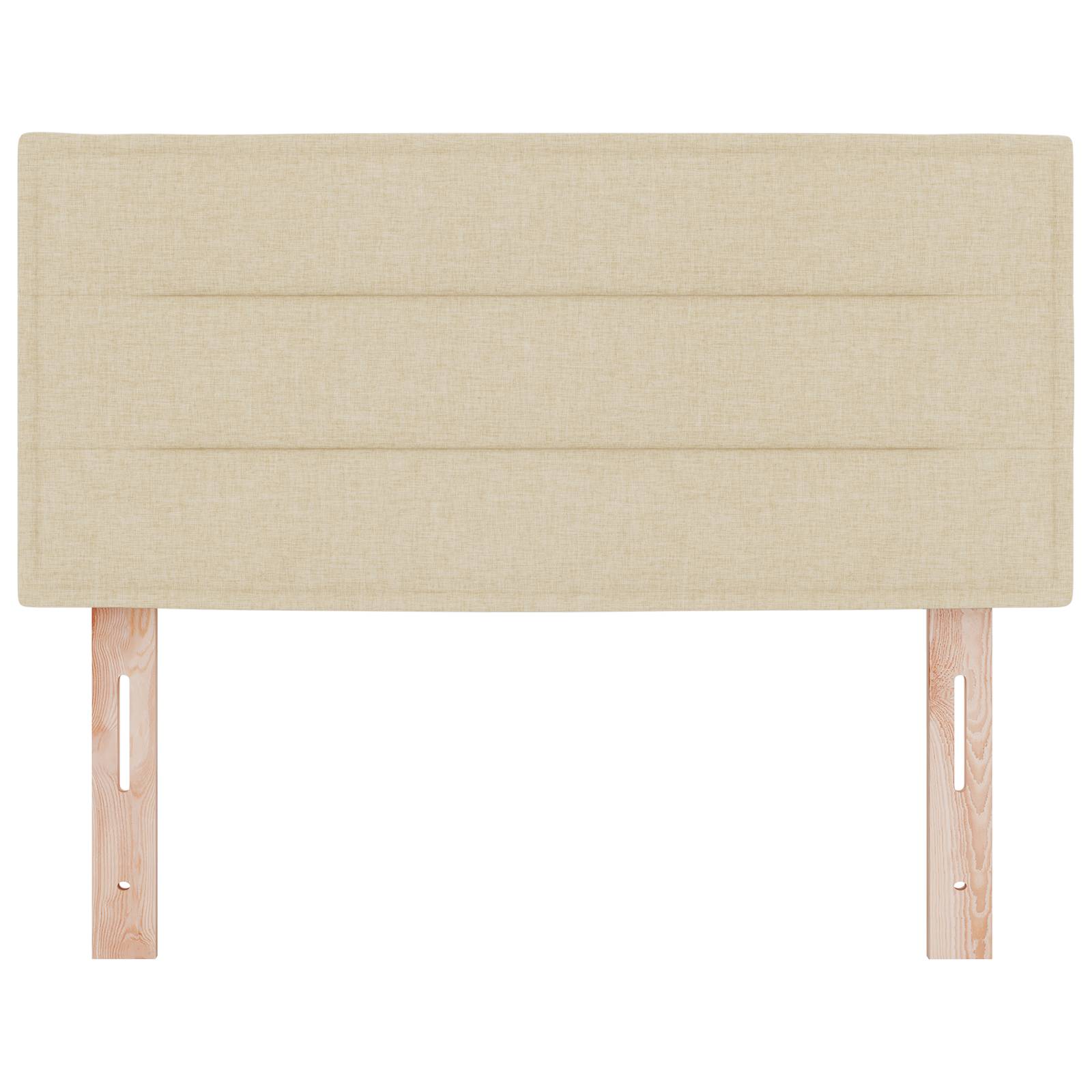 vidaXL Kopfteil Linien-Design Creme 80 cm Stoff