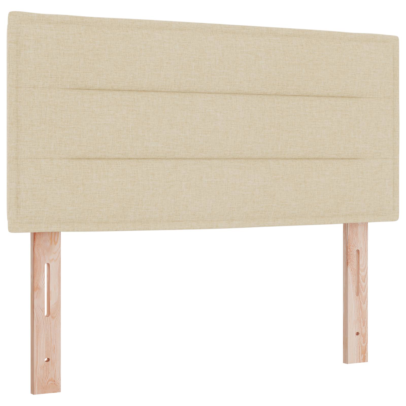 vidaXL Kopfteil Linien-Design Creme 80 cm Stoff