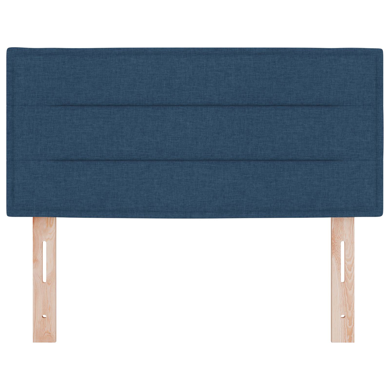 vidaXL LED Kopfteil Linien-Design Blau 100 cm Stoff