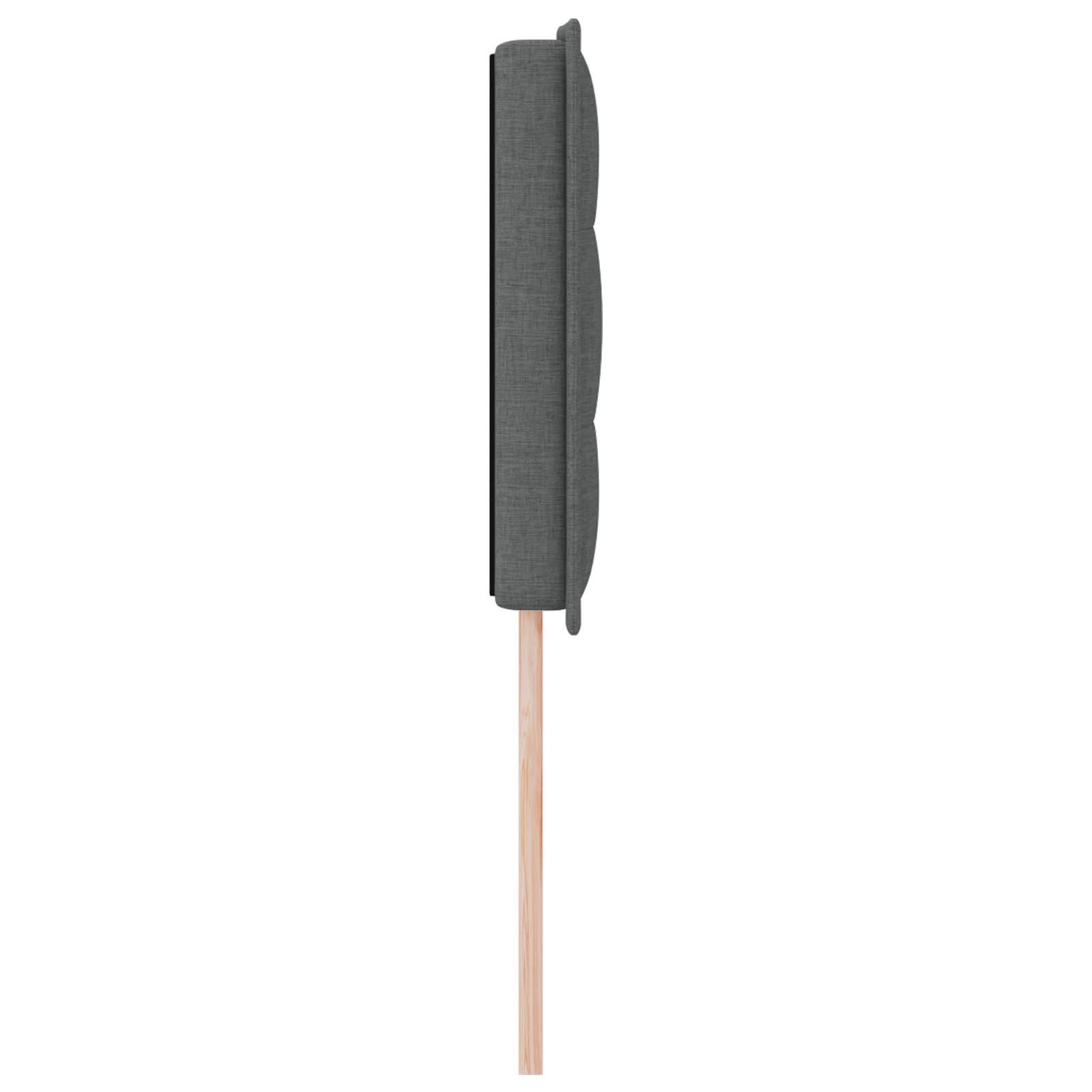 vidaXL Kopfteil Linien-Design Dunkelgrau 160 cm Stoff