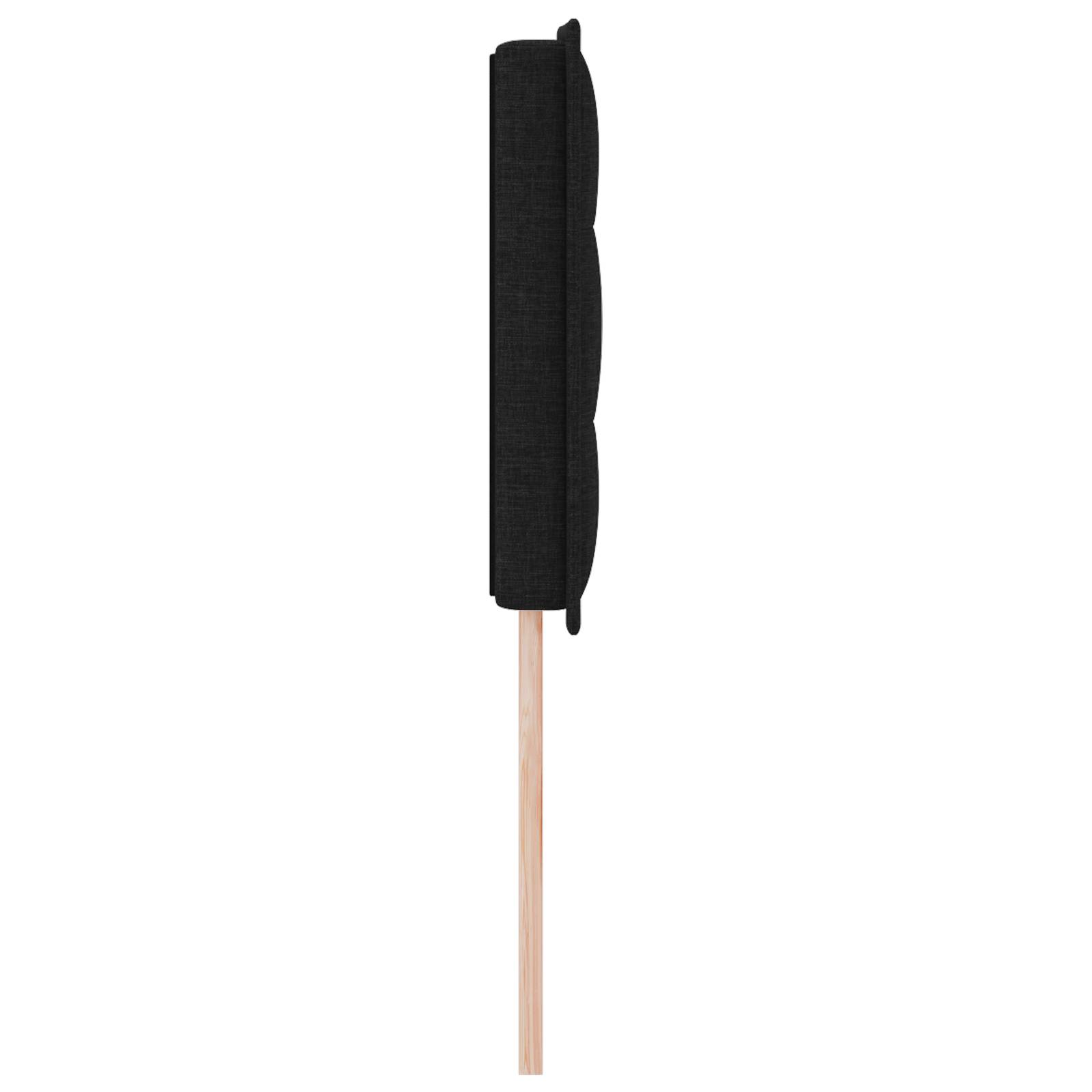 vidaXL Kopfteil Linien-Design Schwarz 140 cm Stoff
