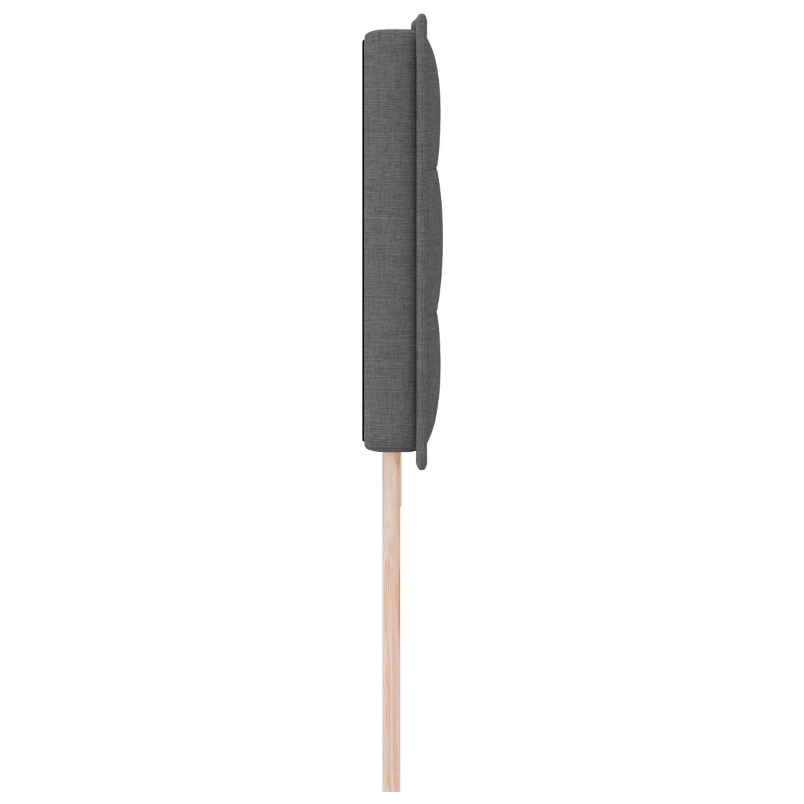 vidaXL Kopfteil Linien-Design Dunkelgrau 200 cm Stoff