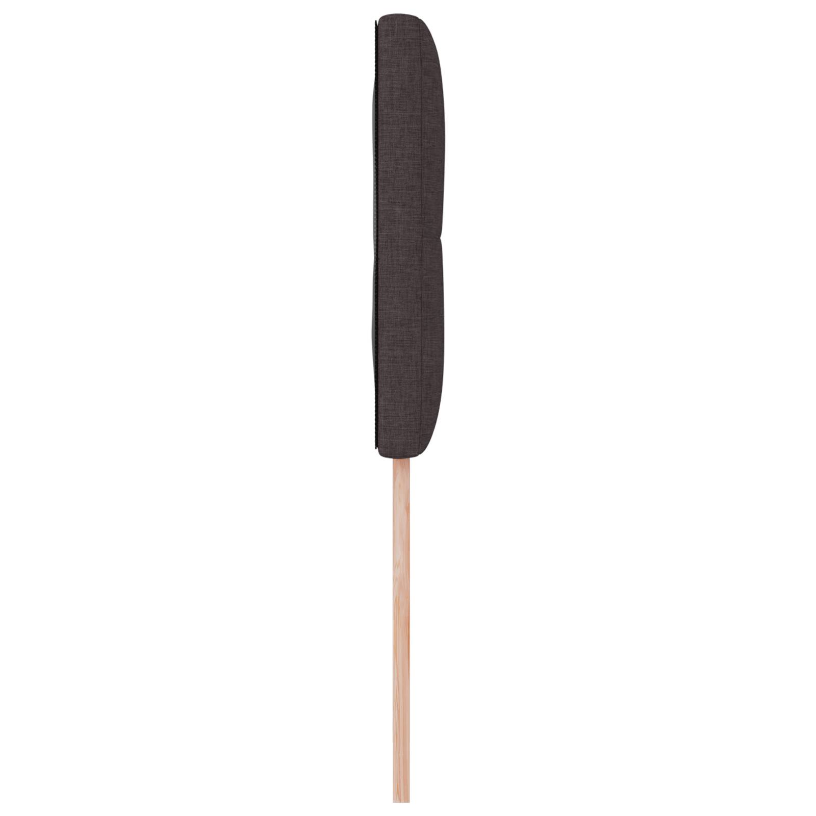 vidaXL Kopfteil mit Knopfheftung Dunkelbraun 80 cm Stoff