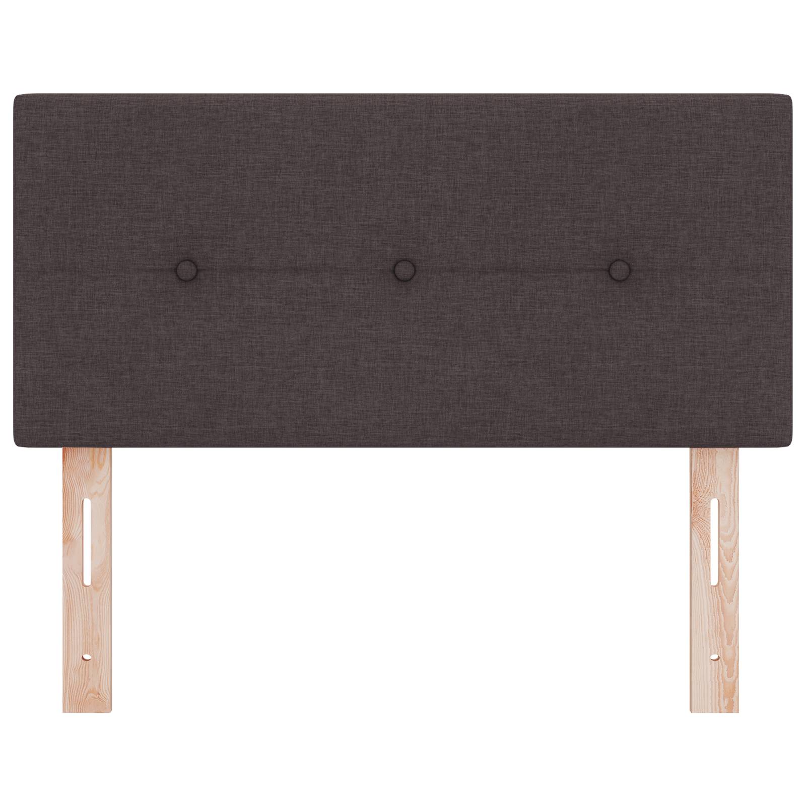 vidaXL Kopfteil mit Knopfheftung Dunkelbraun 80 cm Stoff
