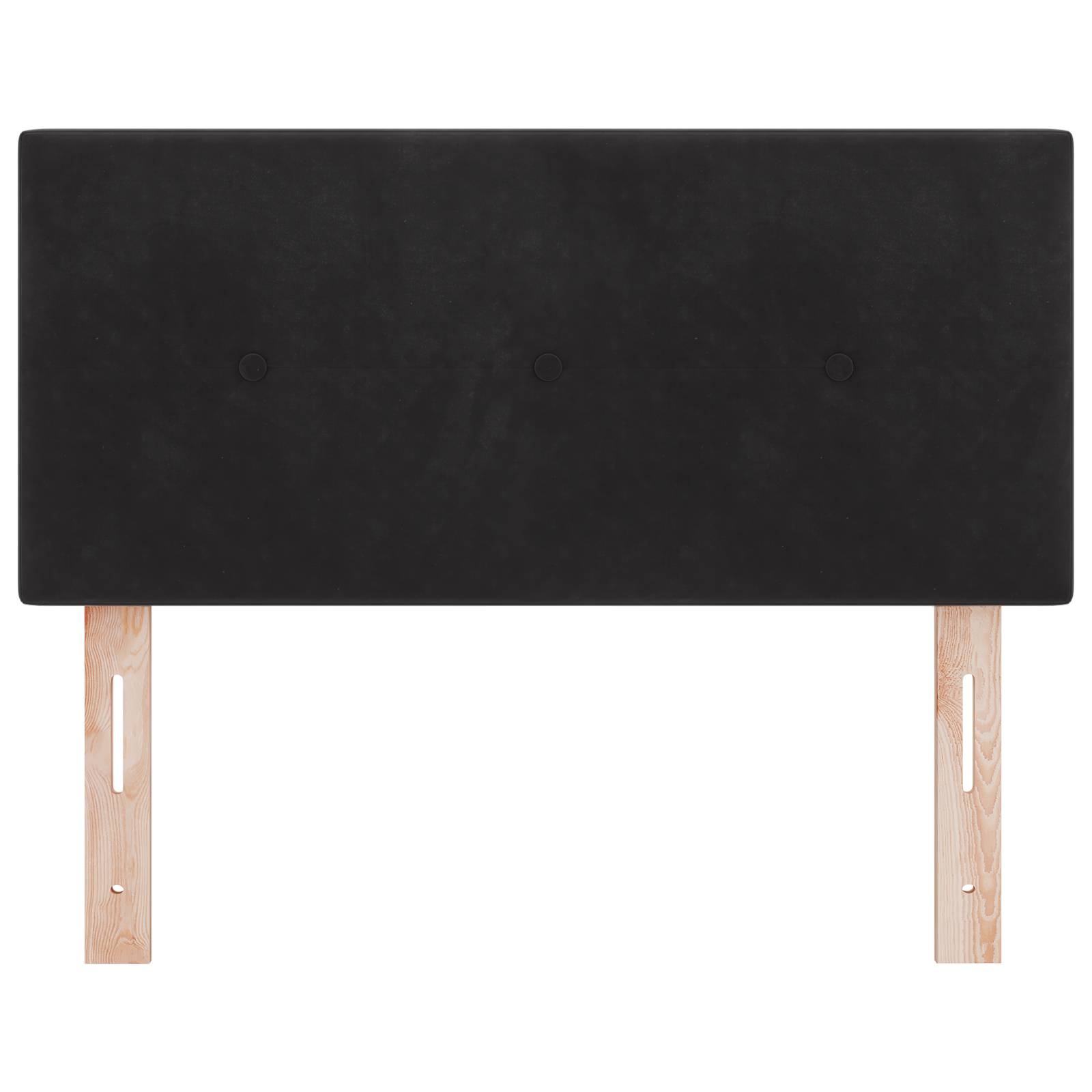 vidaXL Kopfteil mit Knopfheftung Schwarz 100 cm Samt