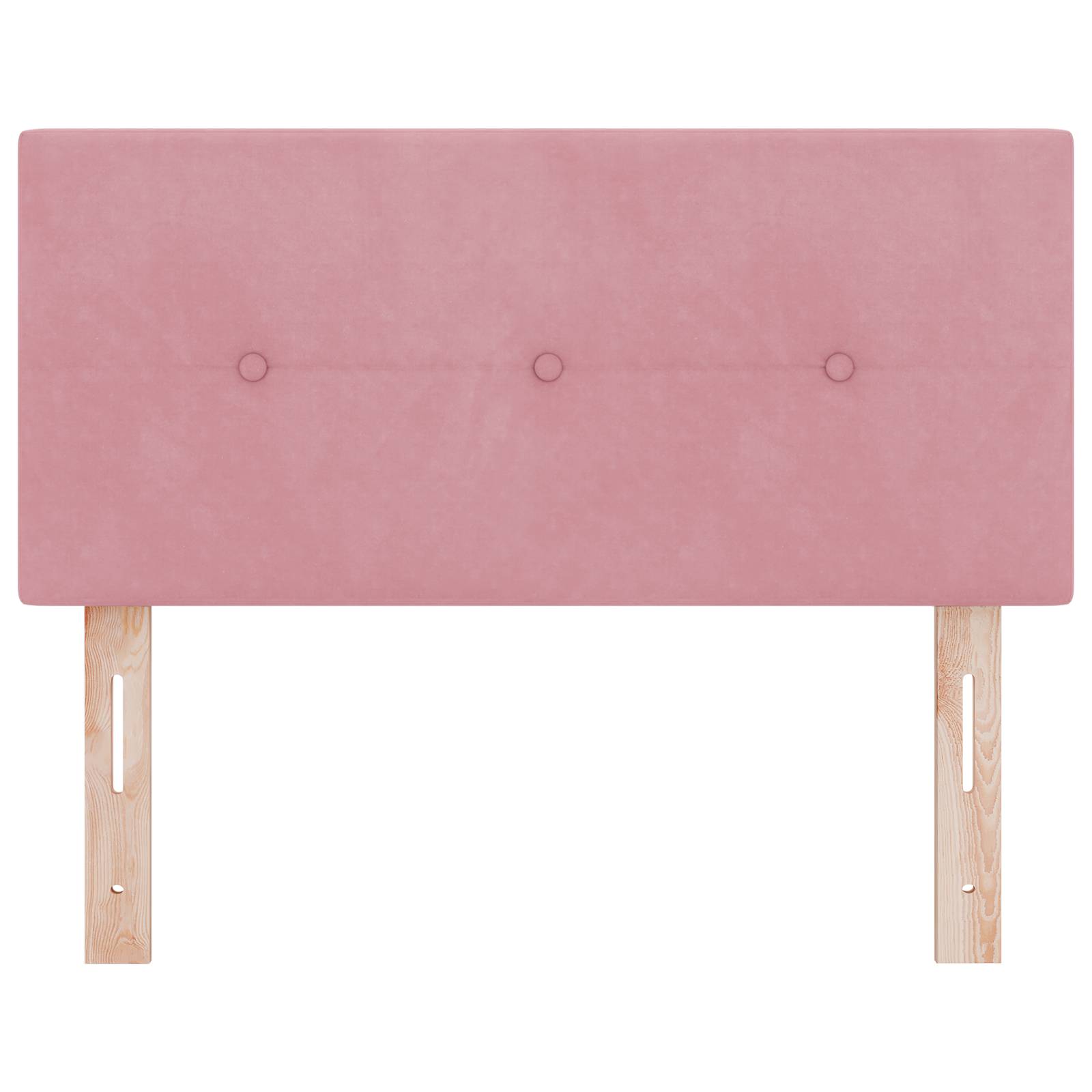 vidaXL Kopfteil mit Knopfheftung Rosa 80 cm Samt