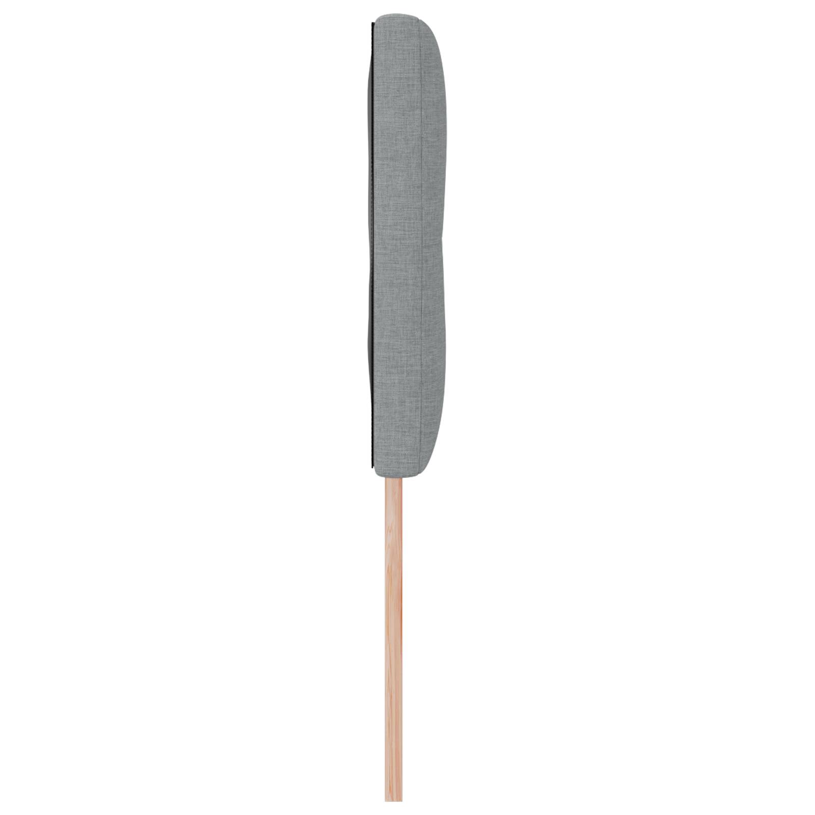vidaXL Kopfteil mit Knopfheftung Hellgrau 160 cm Stoff