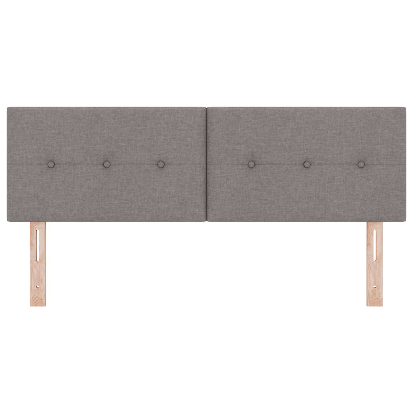 vidaXL LED Kopfteil mit Knopfheftung Taupe 72 cm Stoff