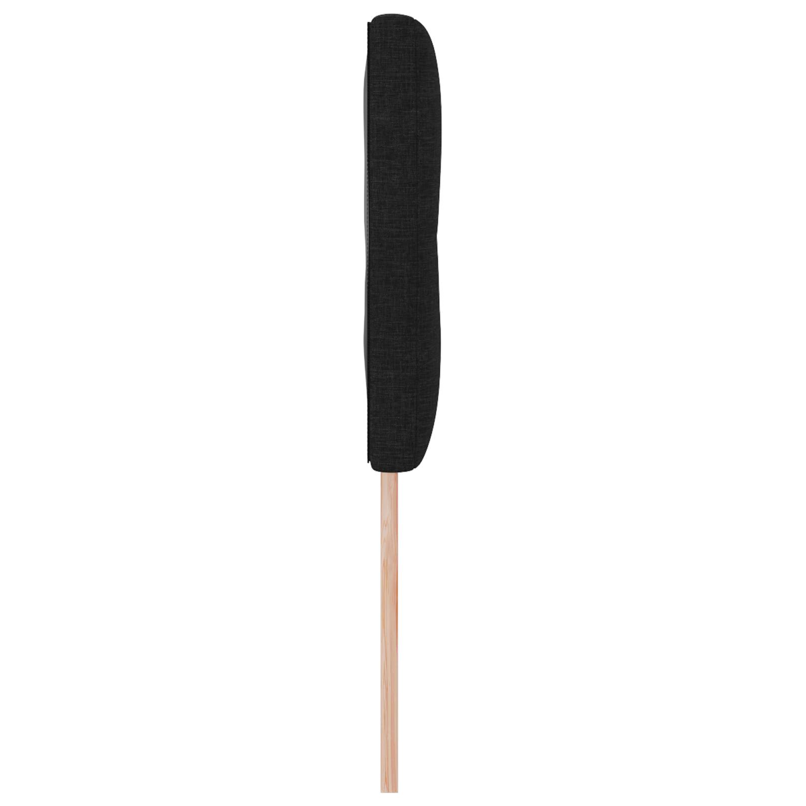 vidaXL Kopfteil mit Knopfheftung Schwarz 160 cm Stoff