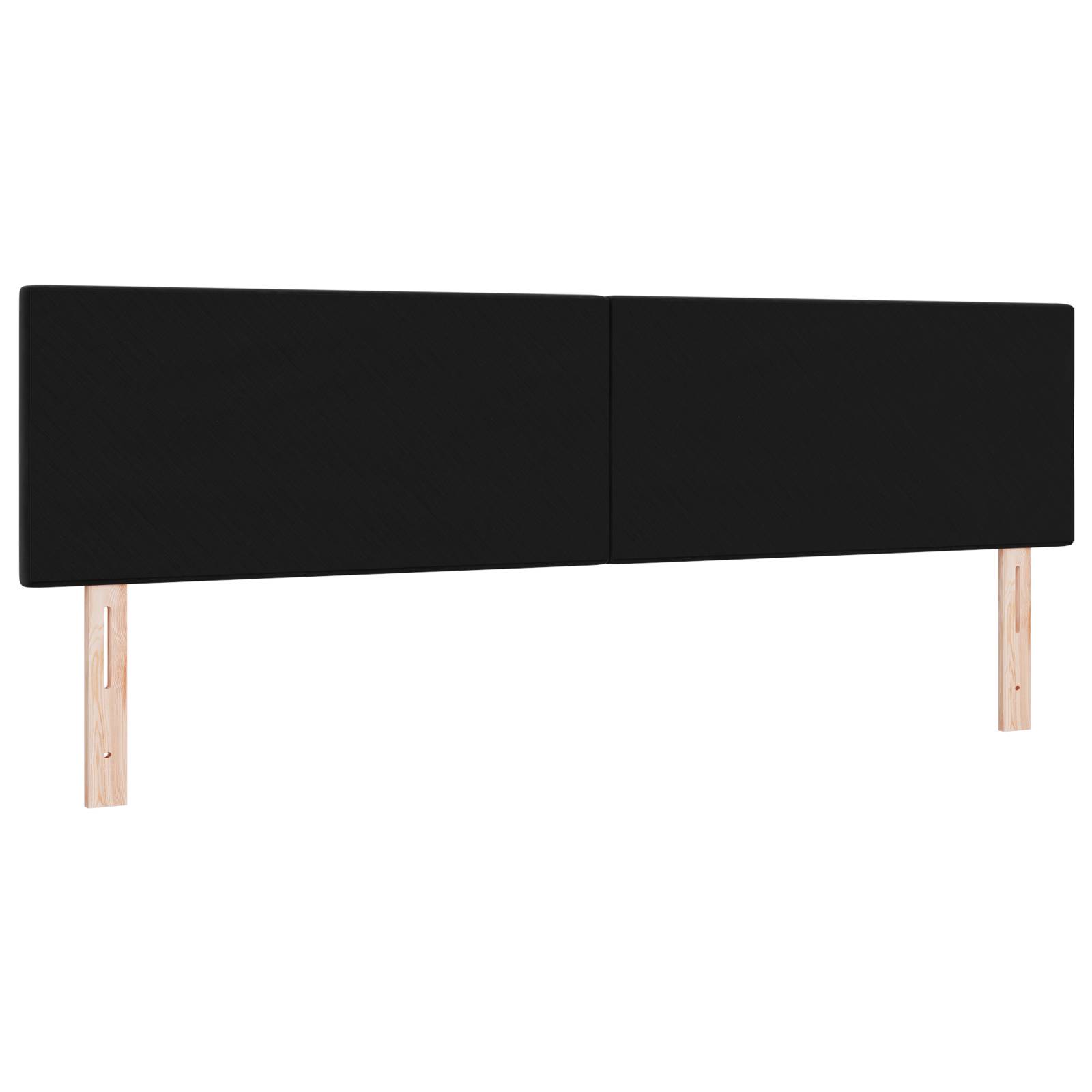 vidaXL Kopfteil mit Knopfheftung Schwarz 180 cm Samt