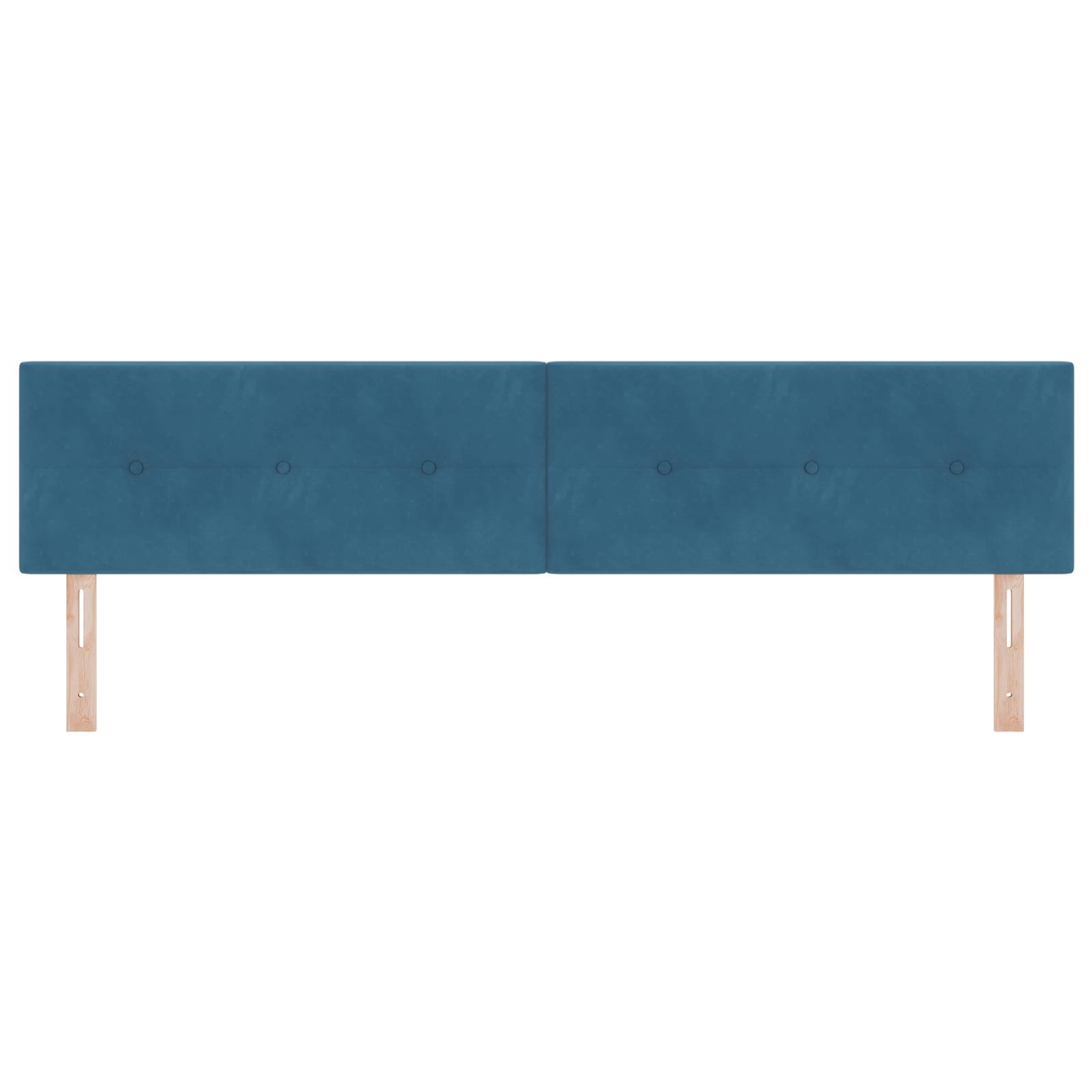 vidaXL LED Kopfteil mit Knopfheftung Dunkelblau 100 cm Samt