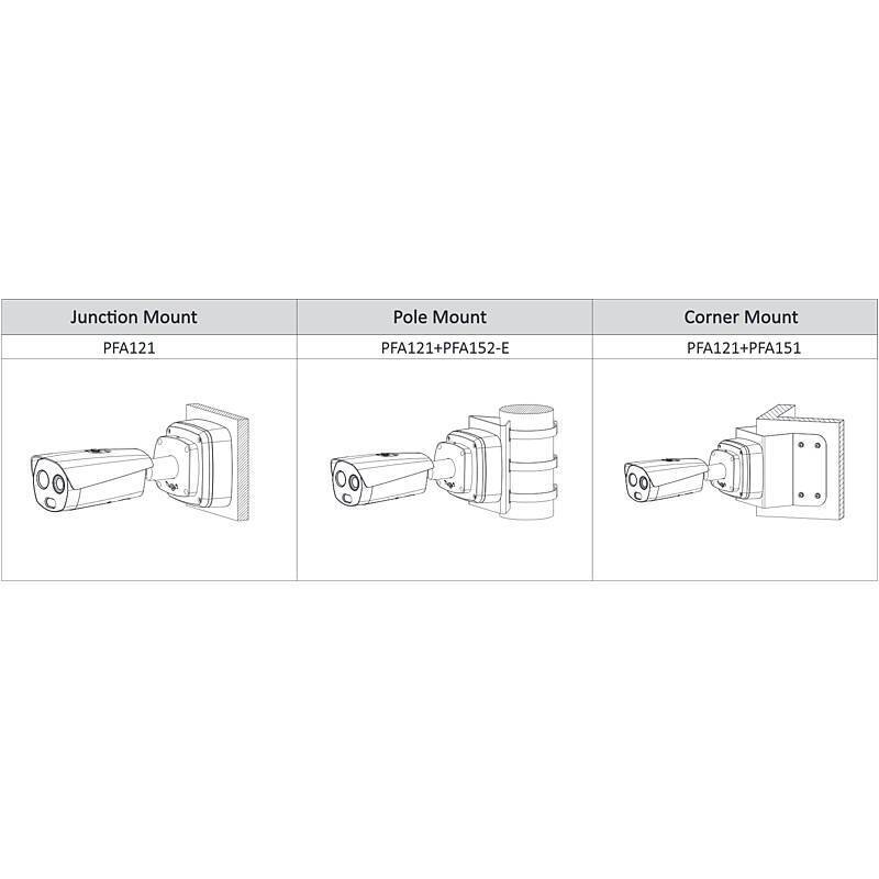 Dahua TPC-BF2241-TB7F8-DW-S2 IP-Thermal Kamera 4MP, 256 x 192 PixelBullet Kamera, Thermal Kamera | Blickwinkel:24° (Obj