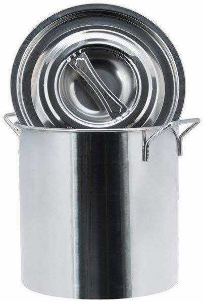 Edelstahl Kochtopf Gastronomie Küche Topf Gastrotopf Suppentopf wählbar 20L-95L 30L = 35x35cm