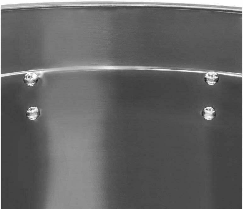 Gastronomie Kochtopf XXL aus Edelstahl in 5 Größen 20l, 30l, 45l, 70l, 90l auswählbar