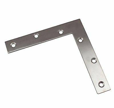 Edelstahl L-Blech Eckwinkel Holzverbinder Lochblech Flachverbinder 6-03 150x150mm 1 Stück