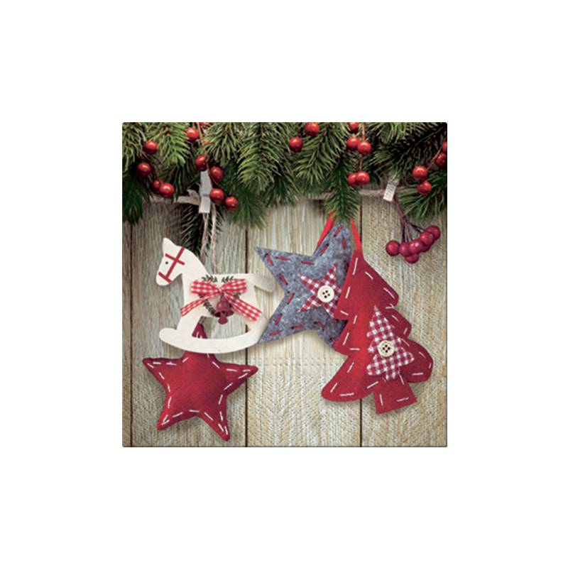 SUSY CARD Weihnachts-Motivservietten "Baumschmuck"