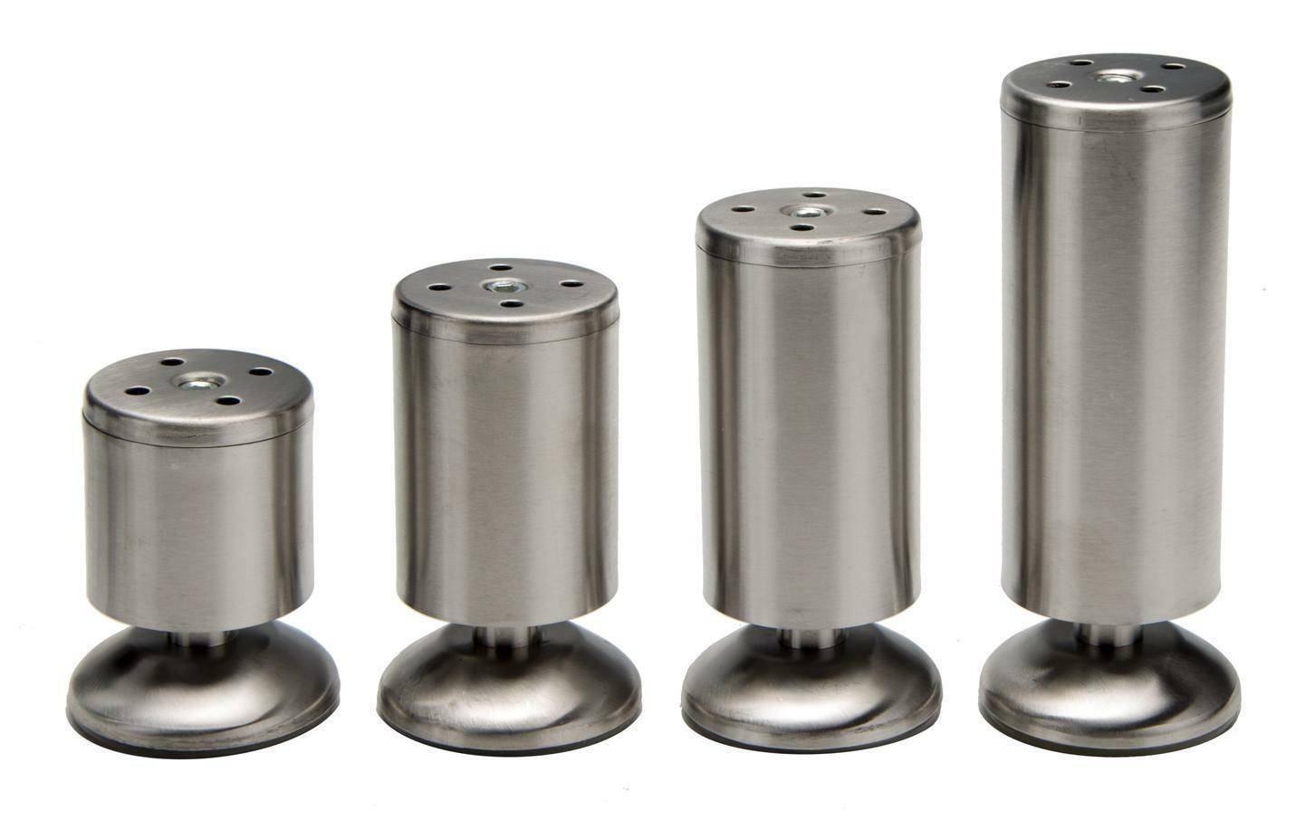 Edelstahl Möbelfüße Schrankfüße Möbelfuß Schrankfuß Stellfuß Stellfüße Fuß Füße 80mm