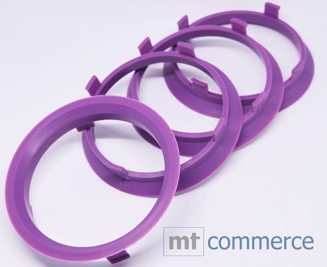 4x BRANDT Zentrierringe 70,1 x 65,1 mm violett Radnabe Felgen Ringe