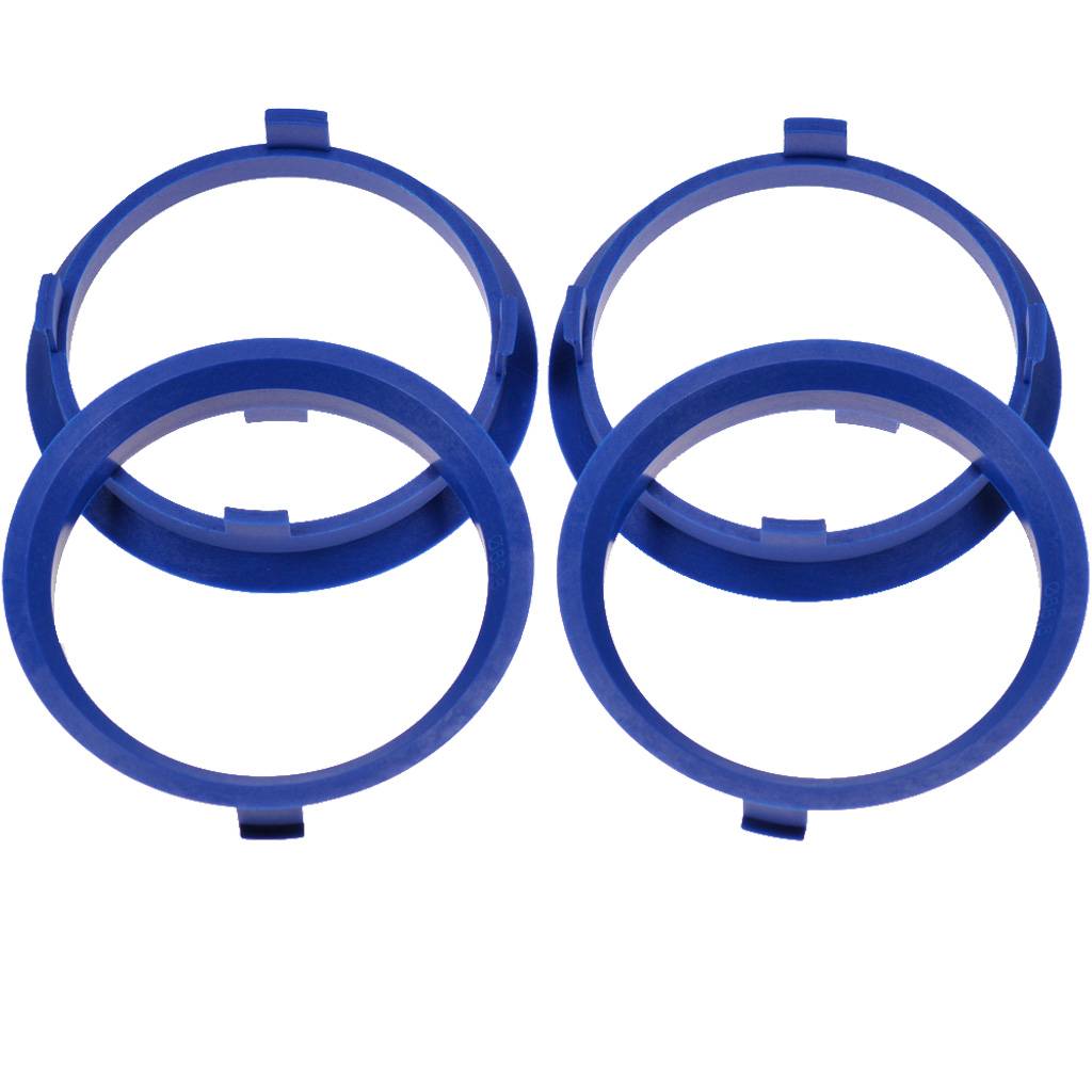 4x BRANDT Zentrierringe 71,6 x 66,6 mm Blau Radnabe Felgen Ringe