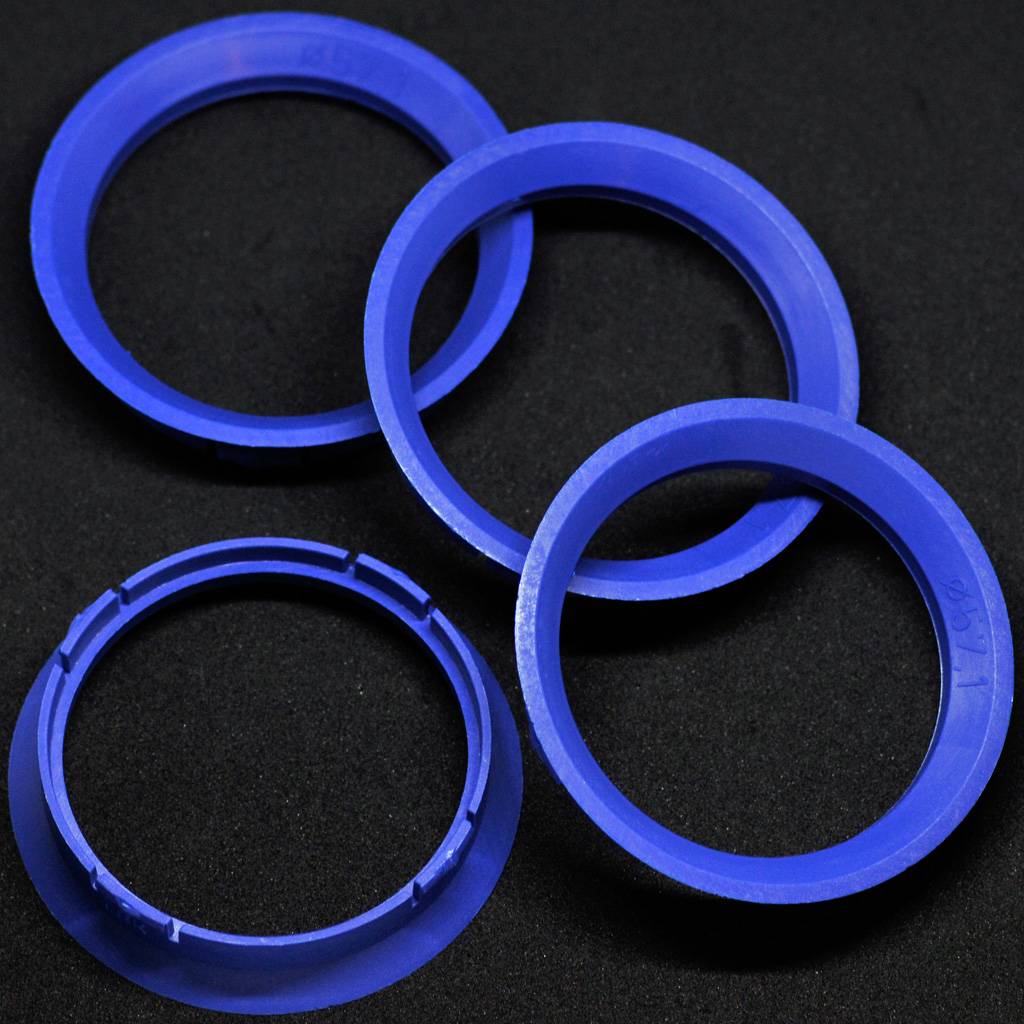 4x BRANDT Zentrierringe 63,3 x 57,1 mm blau Radnabe Felgen Ringe kompatibel mit CMS DBV Proline Schmidt VW Audi Skoda Seat u.a.