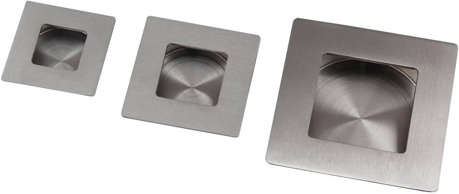 Edelstahl Muschelgriff Muldengriff Griffmulde Möbelgriff Griffmuschel Griff 40x40mm