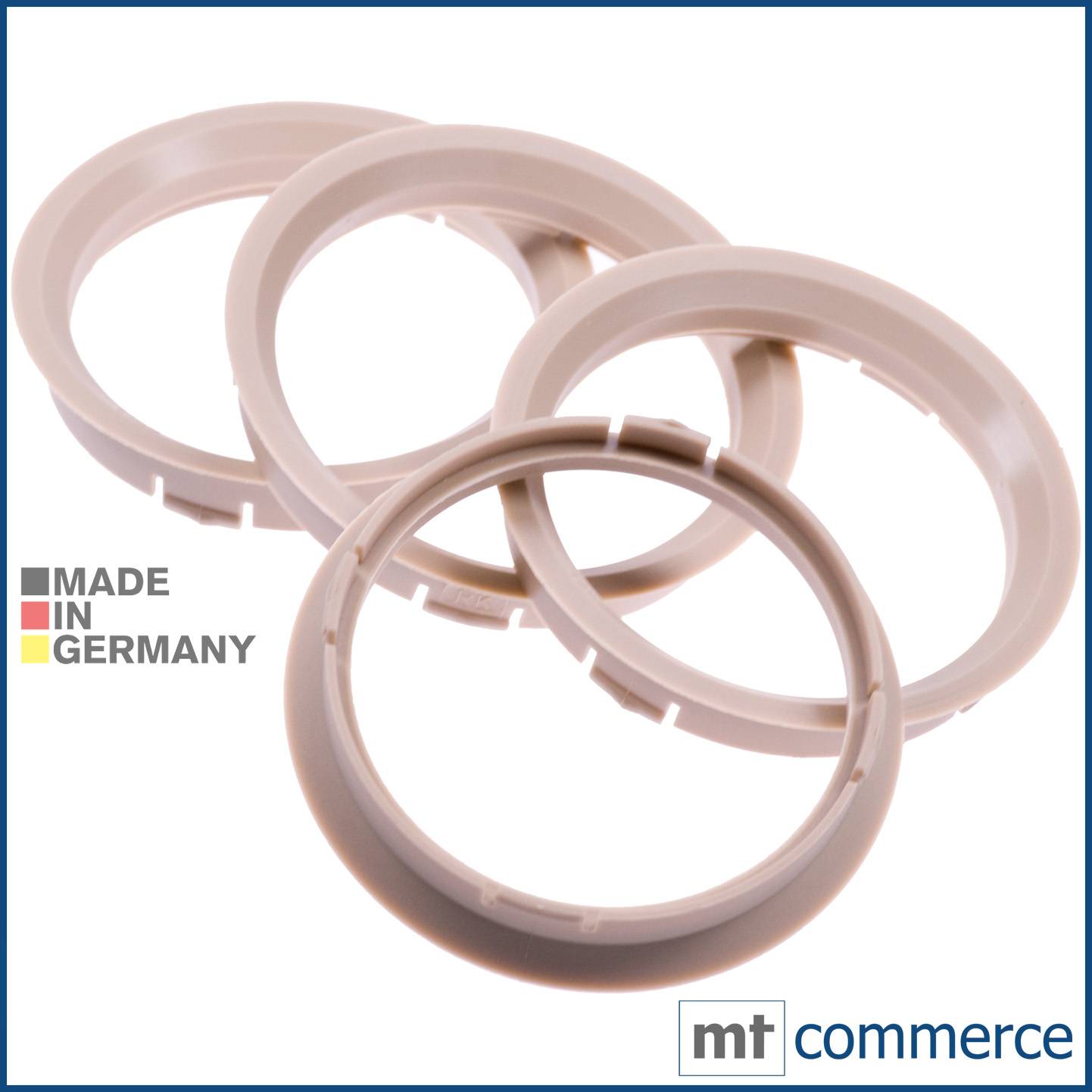 4x BRANDT Zentrierringe 74,1 x 67,1 mm beige Radnabe Felgen Ringe