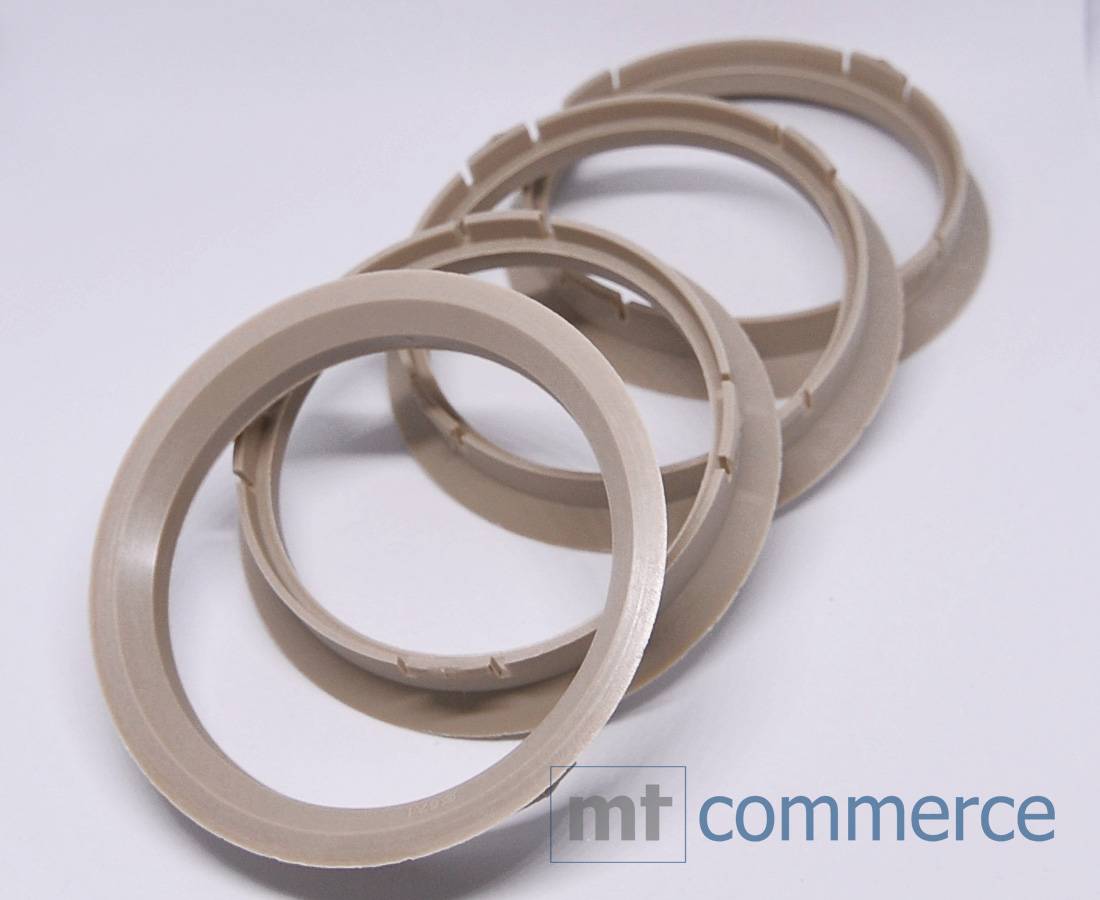 4x BRANDT Zentrierringe 74,1 x 67,1 mm beige Radnabe Felgen Ringe