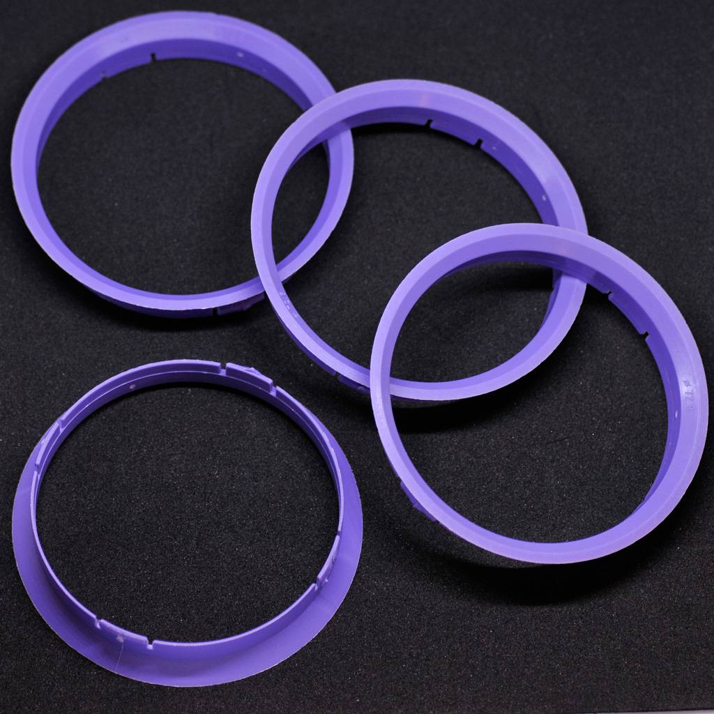 4x BRANDT Zentrierringe 74,1 x 72,6 mm lila Radnabe Felgen Ringe