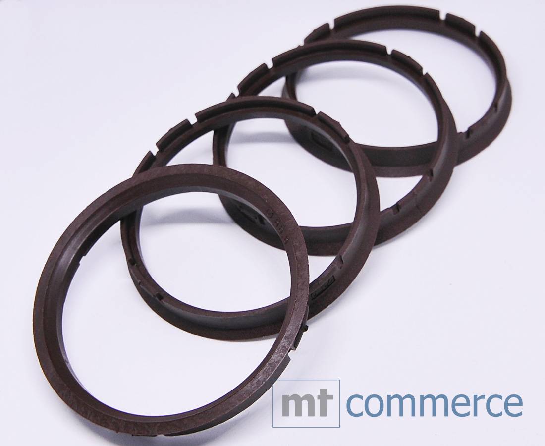 4x BRANDT Zentrierringe 73,0 x 66,6 mm braun Radnabe Felgen Ringe