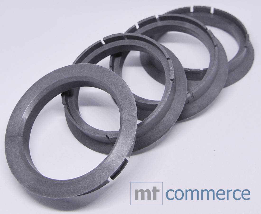 4x BRANDT Zentrierringe 64,0 x 54,1 mm Silber Radnabe Felgen Ringe