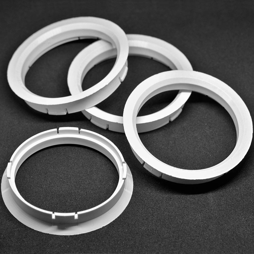 4x BRANDT Zentrierringe 72,5 x 65,1 mm weiß Radnabe Felgen Ringe