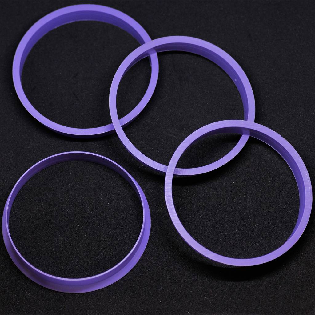 4x BRANDT Zentrierringe 74,1 x 72,6 mm lila Radnabe Felgen Ringe