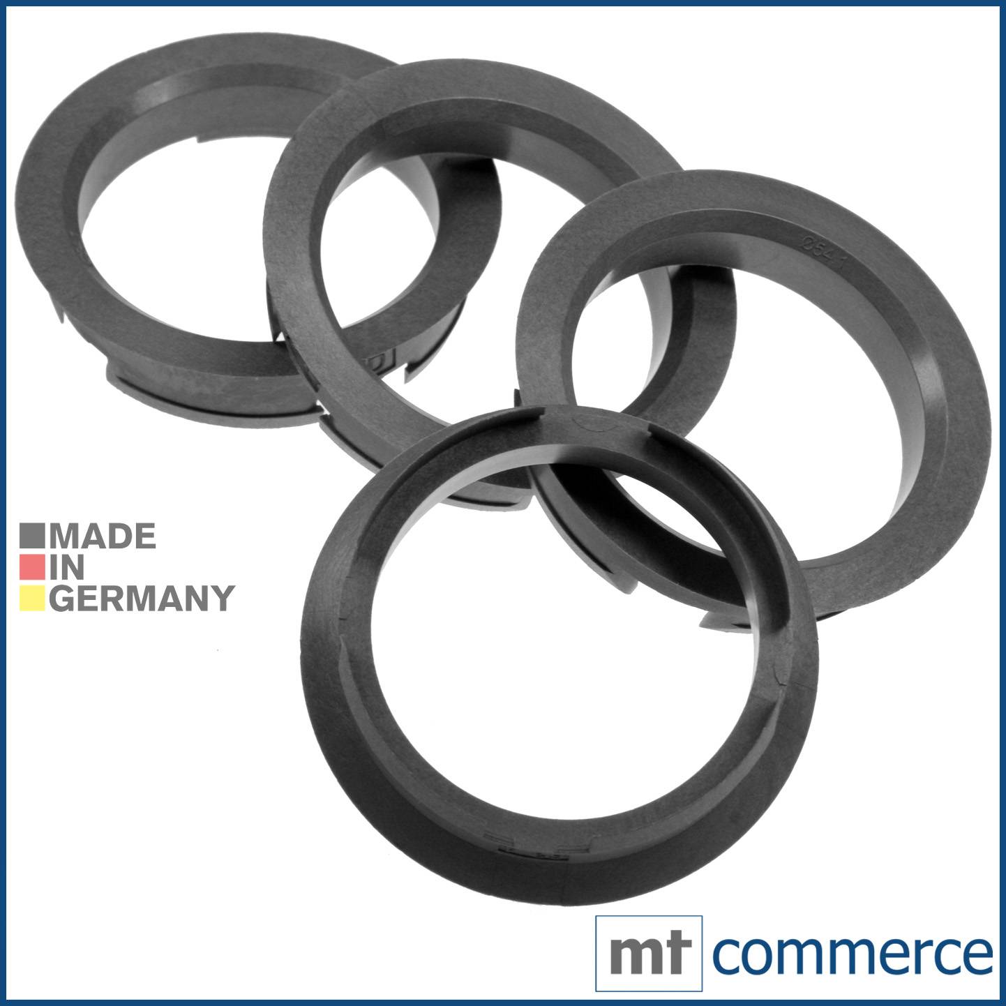 4x BRANDT Zentrierringe 63,4 x 54,1 mm Silber Radnabe Felgen Ringe kompatibel mit Toyota Mazda Kia Brock Keskin Motec u.a.