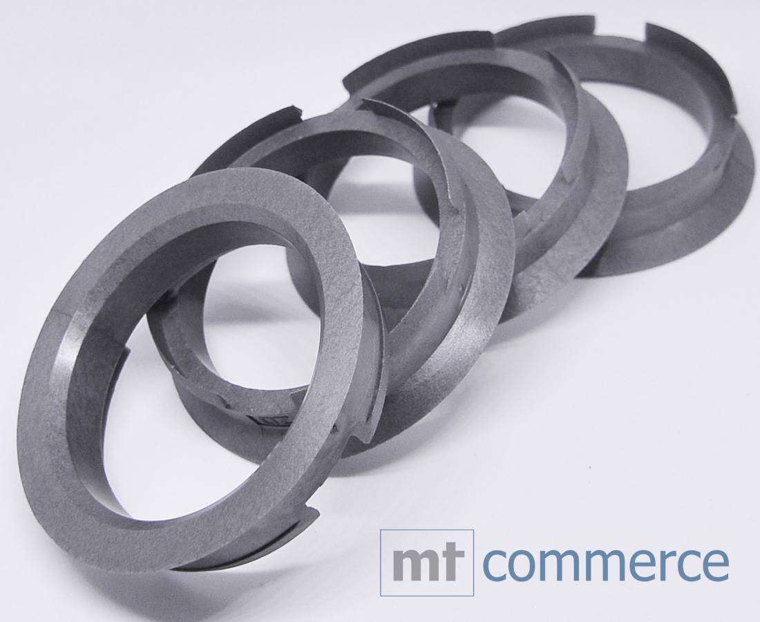 4x BRANDT Zentrierringe 63,4 x 54,1 mm Silber Radnabe Felgen Ringe kompatibel mit Toyota Mazda Kia Brock Keskin Motec u.a.