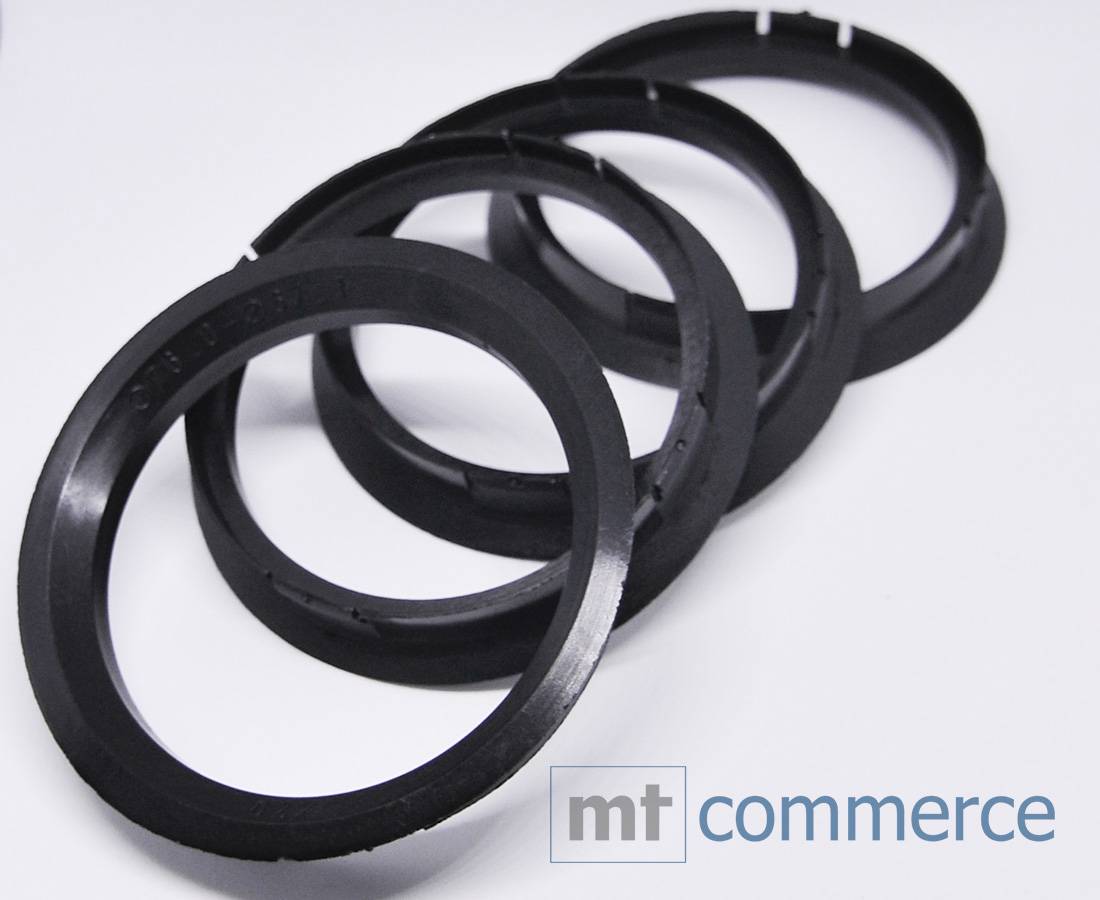4x BRANDT Zentrierringe 76,0 x 67,1 mm schwarz Radnabe Felgen Ringe