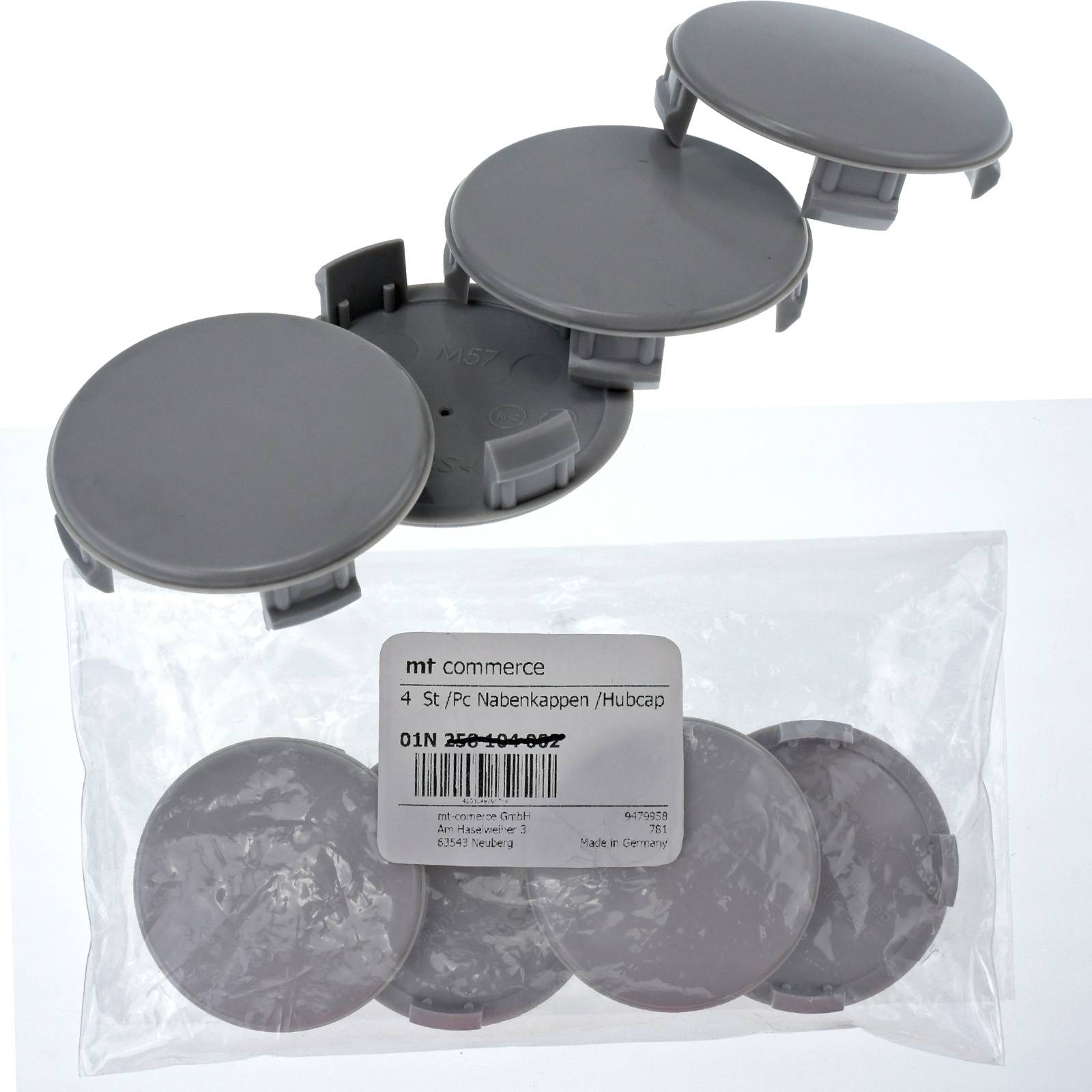 4x BRANDT Nabenkappen AD: 56 x H: 11,3 ID: 53,5 mm Felgen Deckel Kappen Grau kompatibel mit BMW Active Tourer BMW i3 Mini