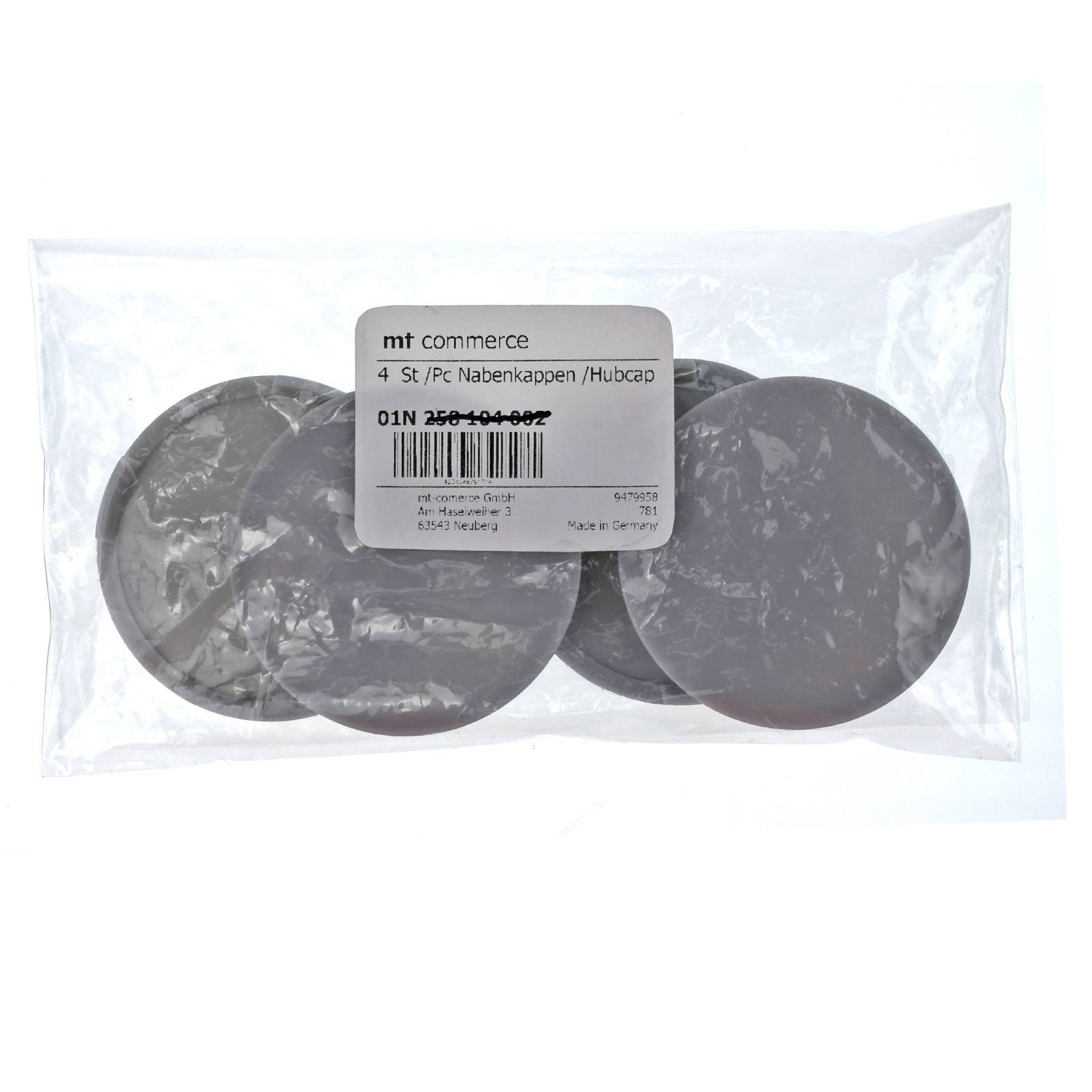 4x BRANDT Nabenkappen AD: 63,5 x H: 6,4 ID: 61 mm Felgen Deckel Kappen Grau Flach kompatibel mit Alutec Rial Anzio