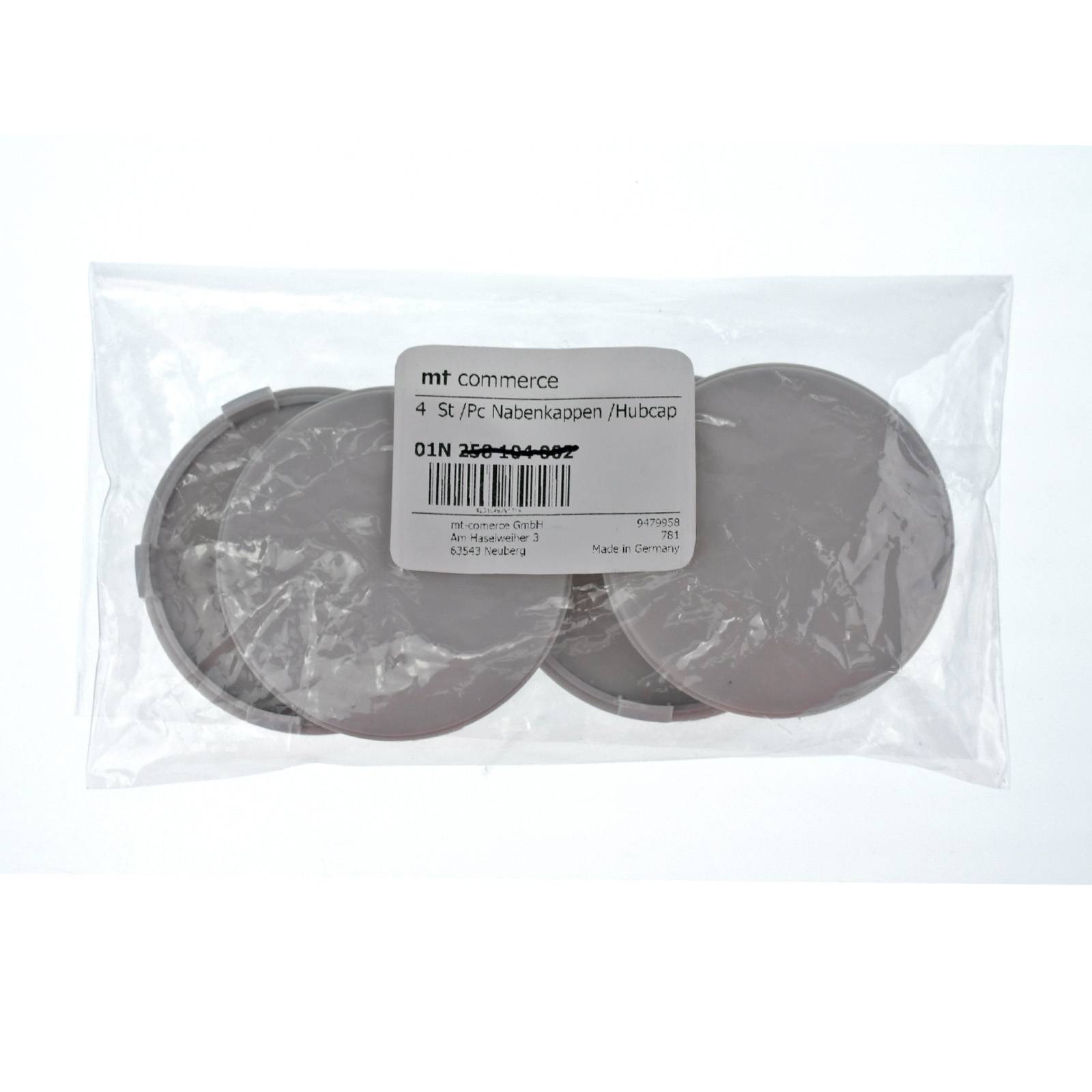 4x BRANDT Nabenkappen AD: 68 x H: 11,1 ID: 57,1 mm Felgen Deckel Radnaben Kappen Grau Gewölbt kompatibel mit BMW