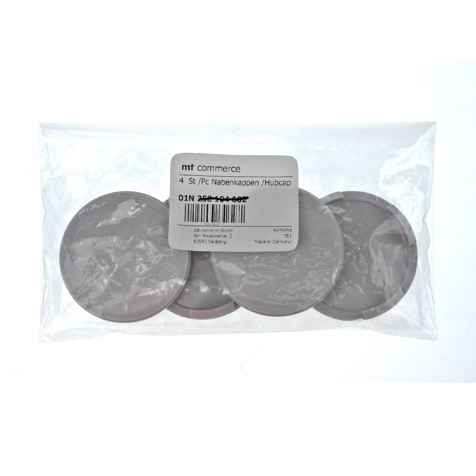 4x BRANDT Nabenkappen AD: 59 x H: 8 ID: 56 mm Felgen Deckel Kappen Grau Flach kompatibel mit AEZ Dezent Dotz Enzo