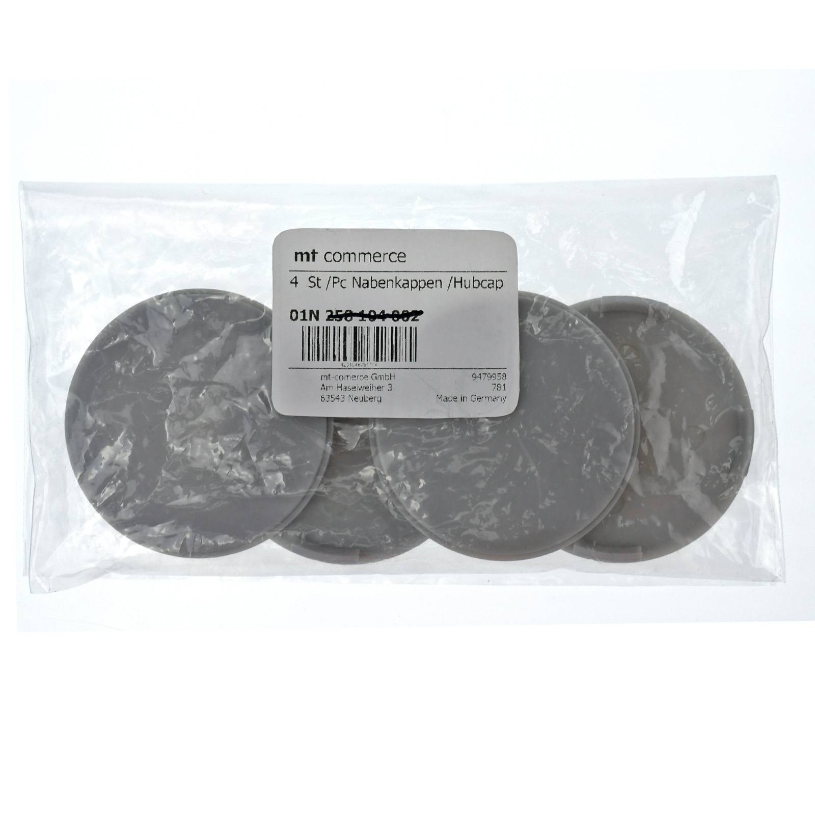 4x BRANDT Nabenkappen AD: 63,5 x H: 6,2 ID: 61,3 mm Felgen Deckel Kappen Grau Gewölbt kompatibel mit Alutec Rial Anzio