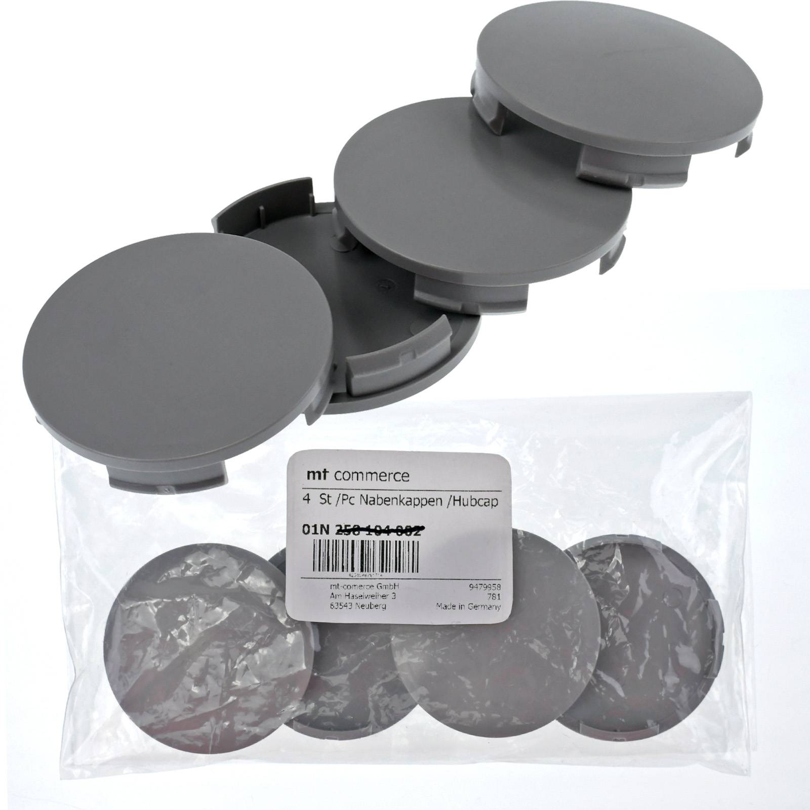 4x BRANDT Nabenkappen AD: 53,9 x H: 8,3 ID: 51,8 mm Felgen Deckel Radnaben Kappen Grau Gewölbt kompatibel mit Suzuki SX4 SWIFT SPLASH BALENO S-CROSS