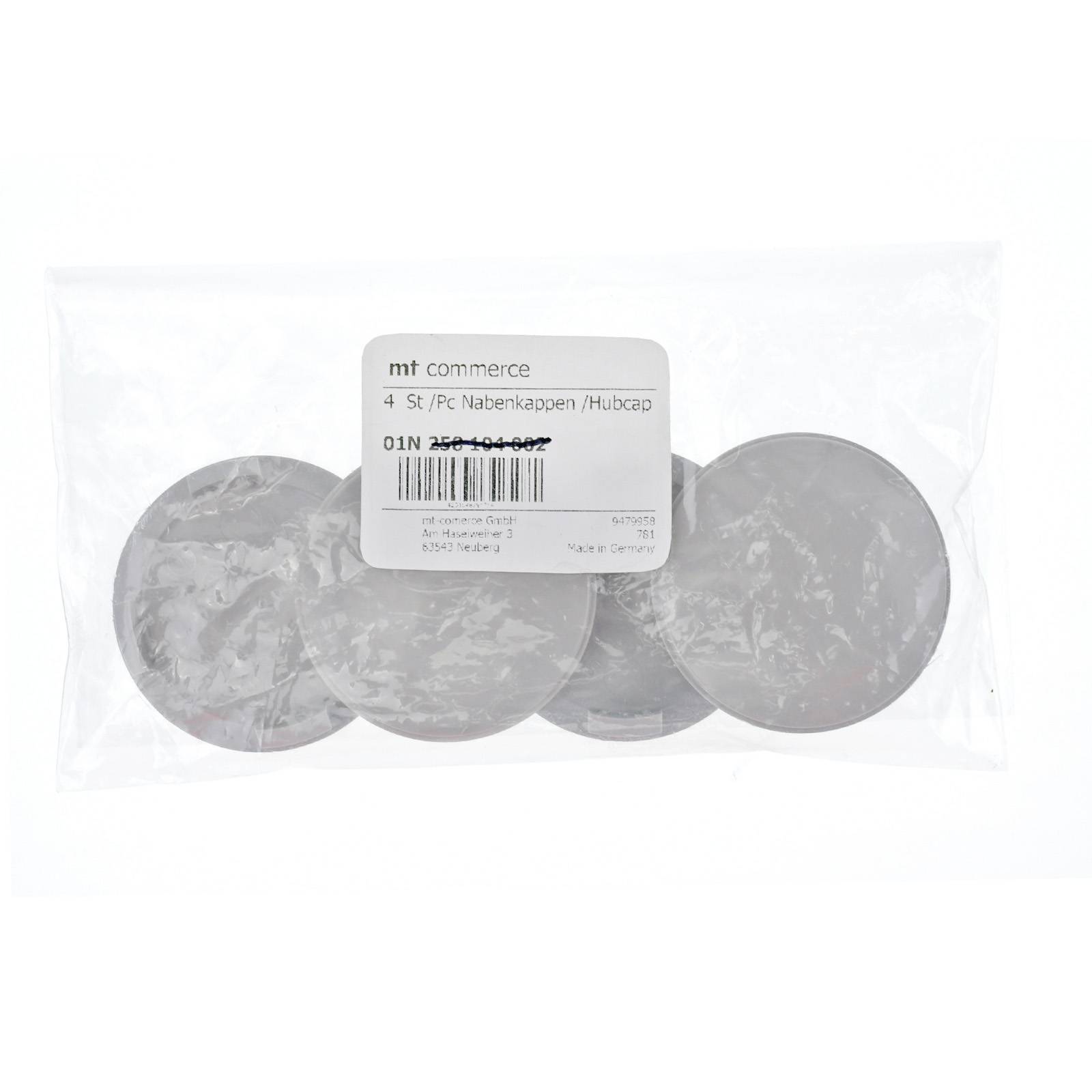 4x BRANDT Nabenkappen AD: 56,5 x H: 10 ID: 51,6 mm Felgen Deckel Radnaben Kappen Grau Gewölbt kompatibel mit Smart 451 453