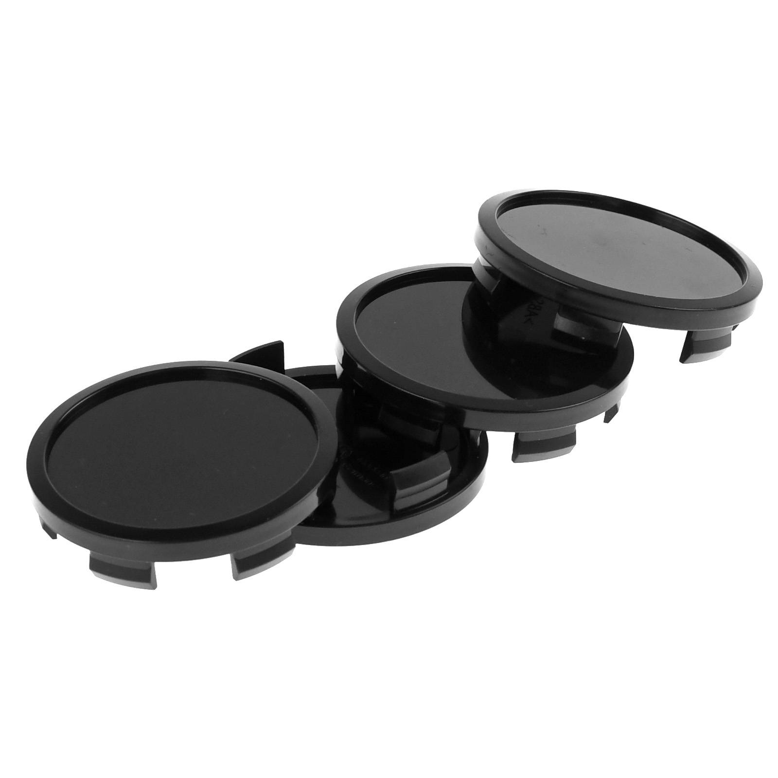 4x BRANDT Nabenkappen AD: 58,3 x H: 8 ID: 54,5 mm Felgen Deckel Radnaben Kappen Schwarz Flach kompatibel mit RH Felgen
