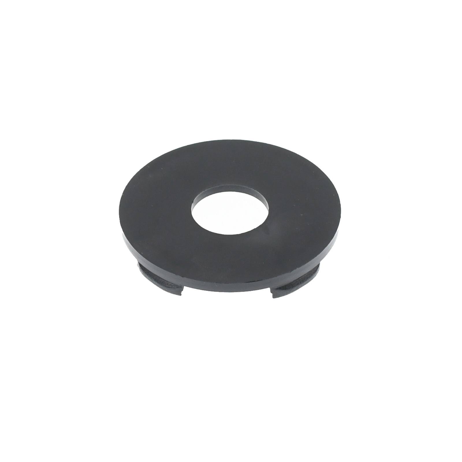 4x BRANDT Nabenkappen AD: 54,1 x H: 6,5 ID: 49,7 mm Felgen Deckel Radnaben Kappen Schwarz Flach kompatibel mit Brock Felgen