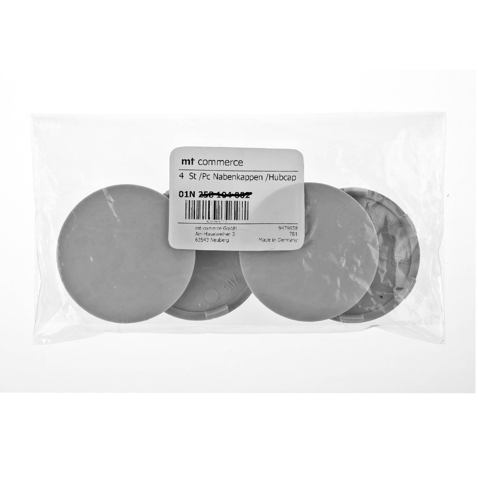 4x BRANDT Nabenkappen AD: 59,3 x H: 9,7 ID: 56,2 mm Felgen Deckel Radnaben Kappen Grau kompatibel mit Brock RC Design Platin