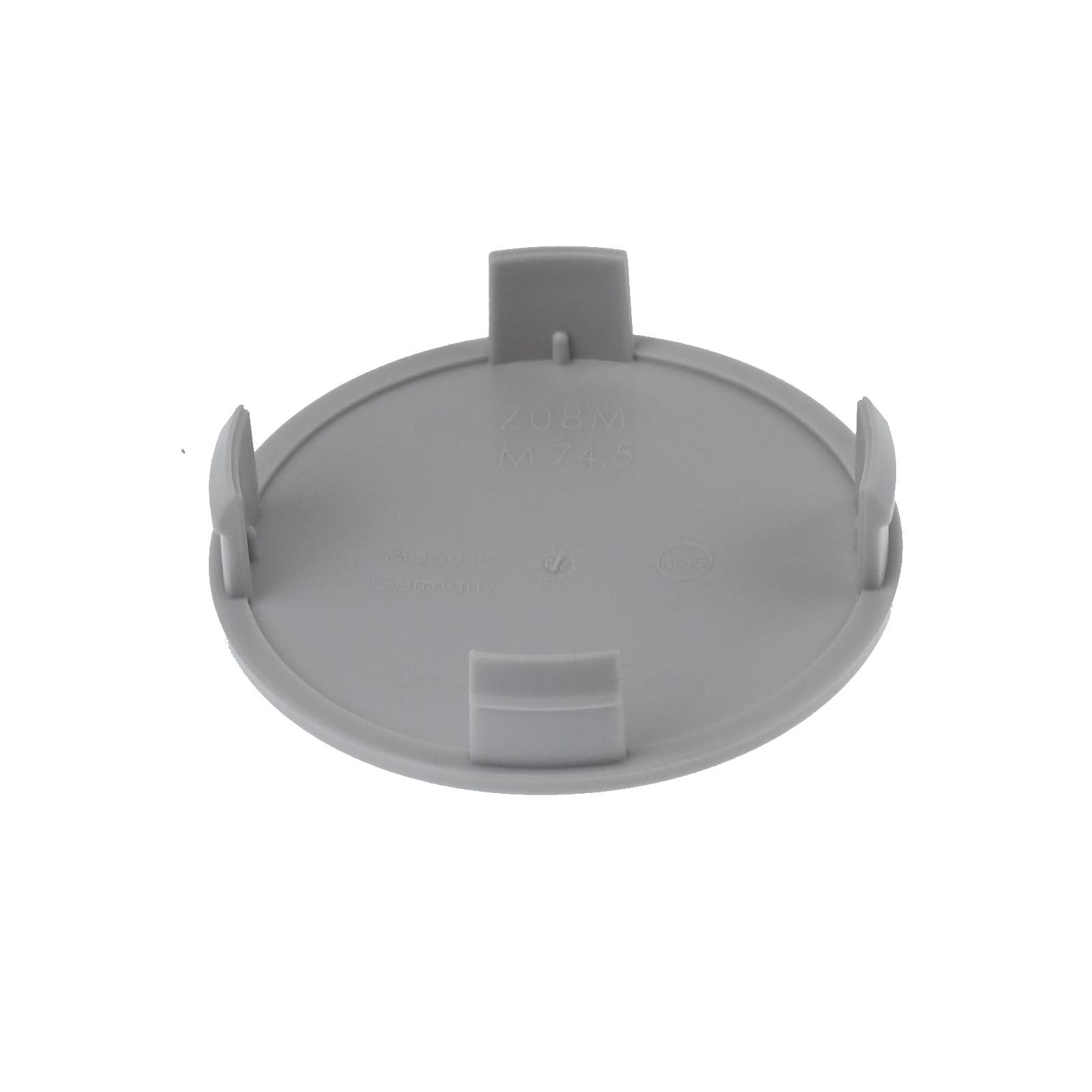 4x BRANDT Nabenkappen AD: 73,6 x H: 14,5 ID: 71,4 mm Felgen Deckel Radnaben Kappen Grau Gewölbt kompatibel mit Mercedes