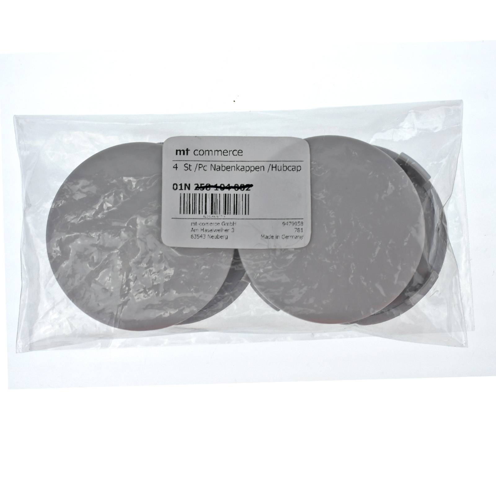 4x BRANDT Nabenkappen AD: 73,6 x H: 14,5 ID: 71,4 mm Felgen Deckel Radnaben Kappen Grau Gewölbt kompatibel mit Mercedes